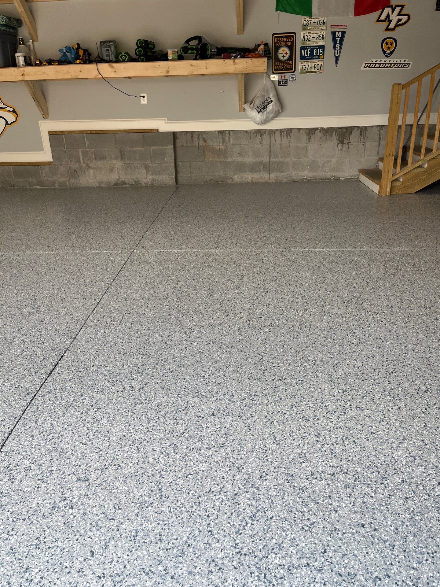 Garage Floor Coating using Tidal Wave by My Garage Floor Guys