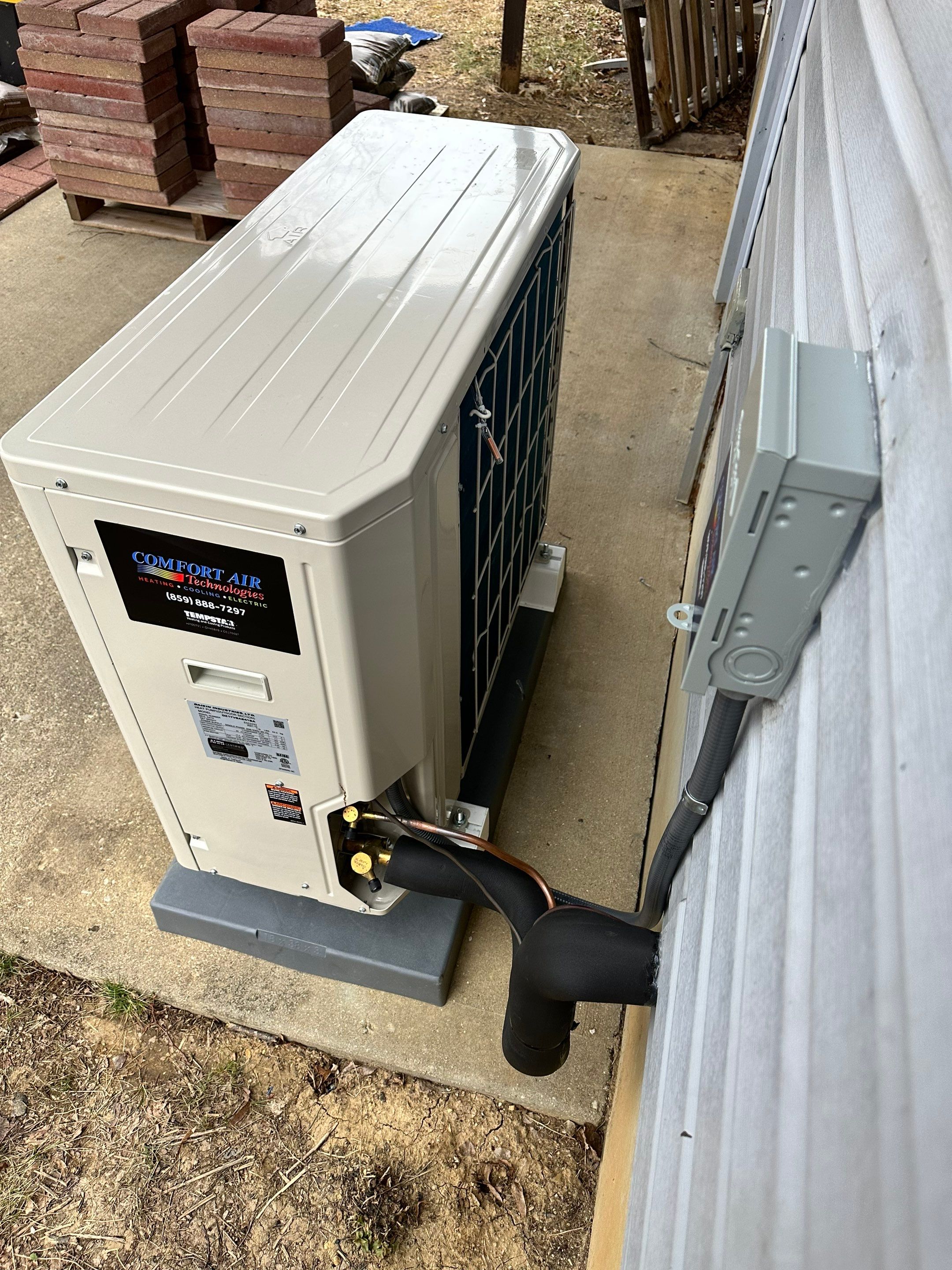 Heat Pump & Air Handler Installation using Daikin Fit by Comfort Air Technologies