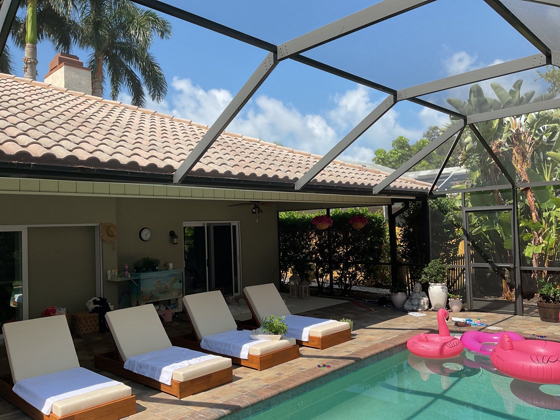 White Gutter Installation in Sarasota FL by Gutter Professors