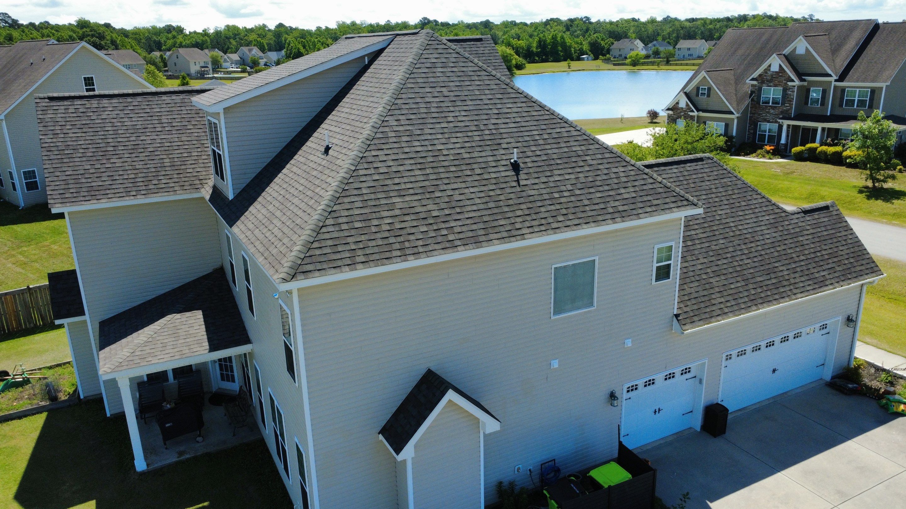 Roof Replacement in Jacksonville, NC using Landmark Weathered Wood by RGR Construction and Roofing, LLC