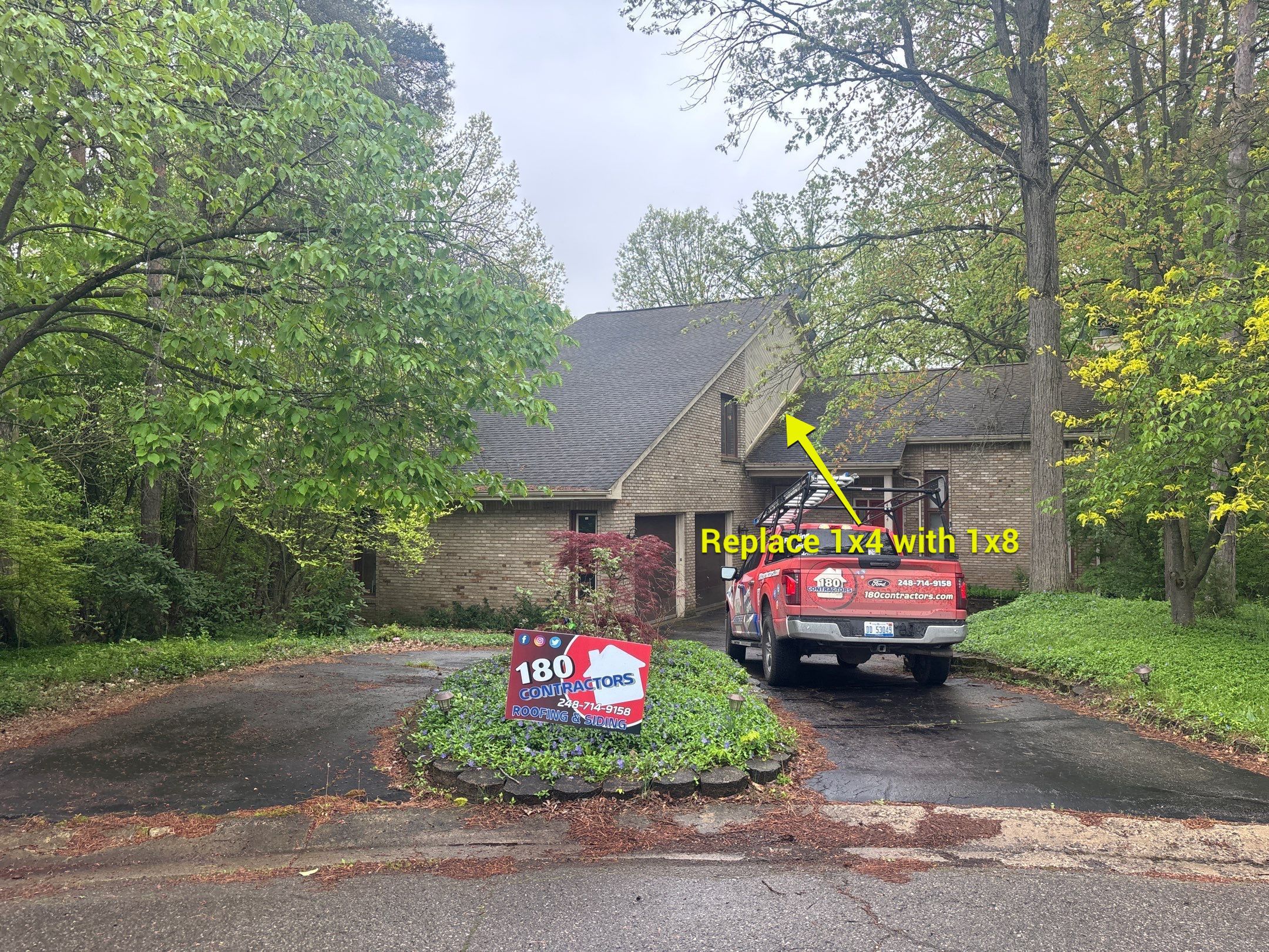 Roof Replacement using Owens Corning Desert Rose by 180 Contractors