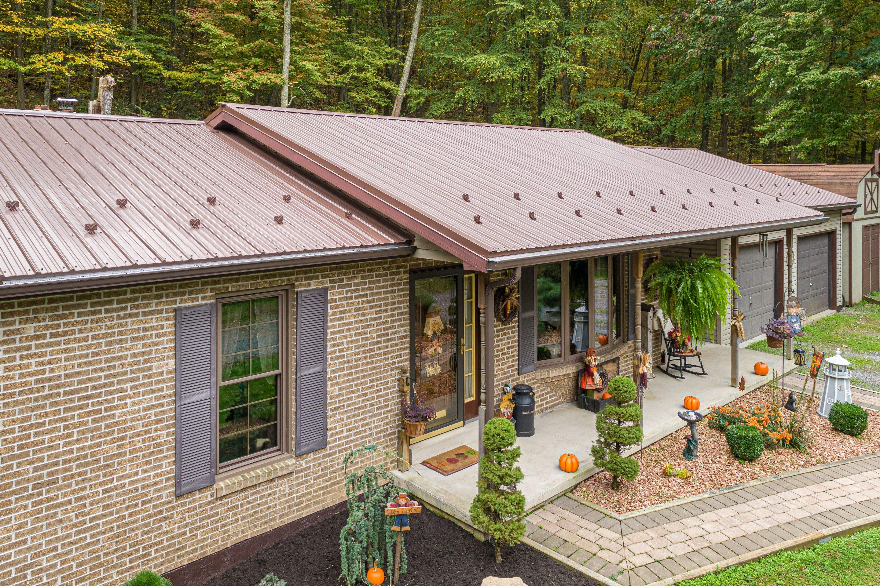 Metal Roof-brown by Esh Builders