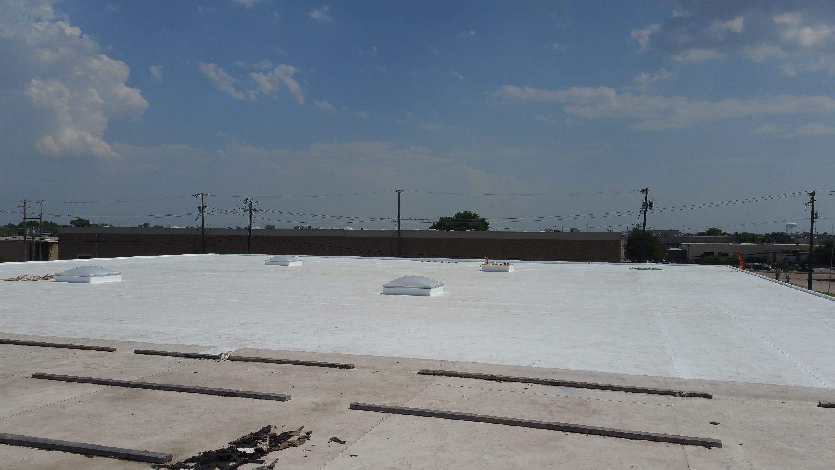 Massive Storm Damage Project - Factory in Arlington by First United Roofing & Construction