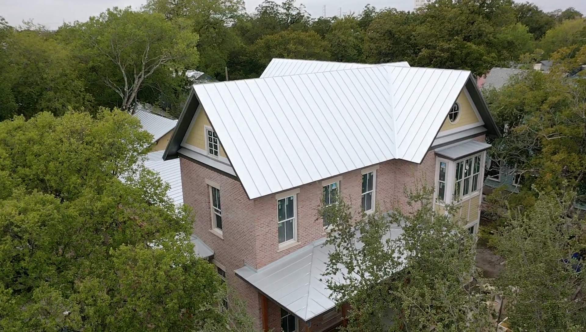 Residential Metal Roof Installation using McElroy Metal by Premier Roofing and Contracting