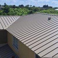 24ga 1.5" Mechanical Seam Sierra Tan by Total Roofing System The Metal Roof Experts