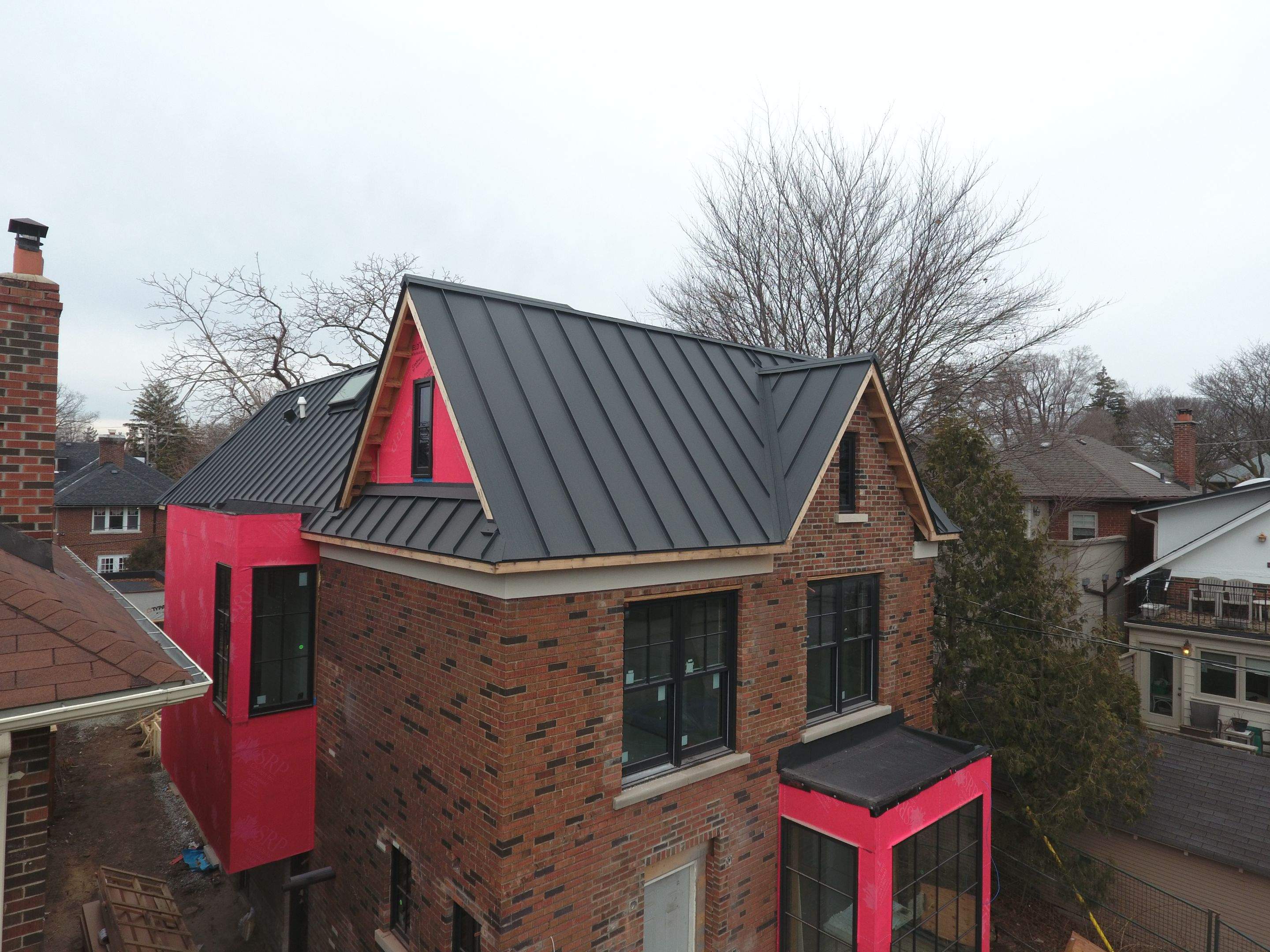 New Home Construction using 24 Ga Standing Seam Metal by Jay Carter Roofing & Sheet Metal
