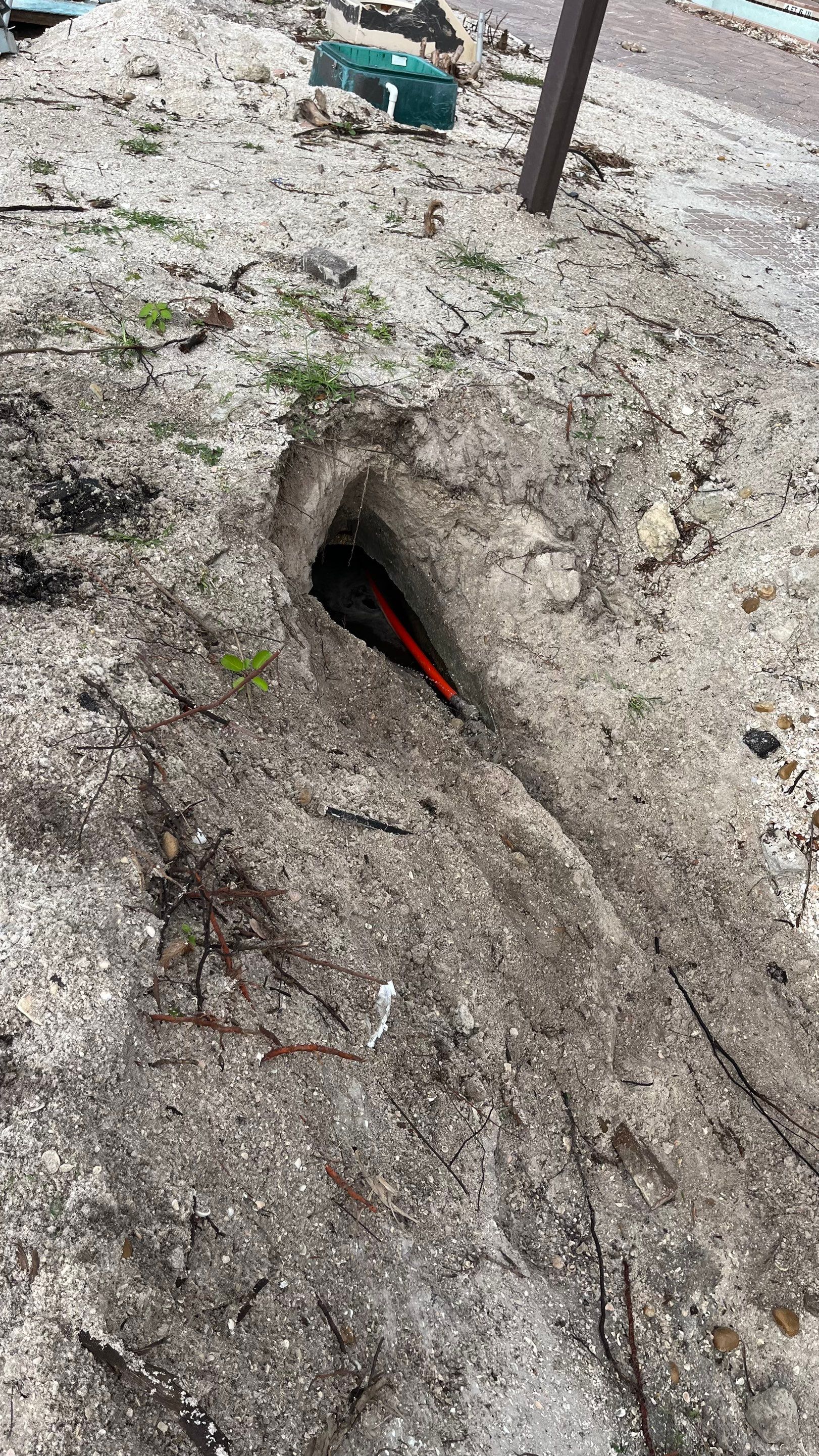 Condo Retention Ponds Filled With Sand From Hurricane Ian by Don Mar, Inc. Storm Water Solutions