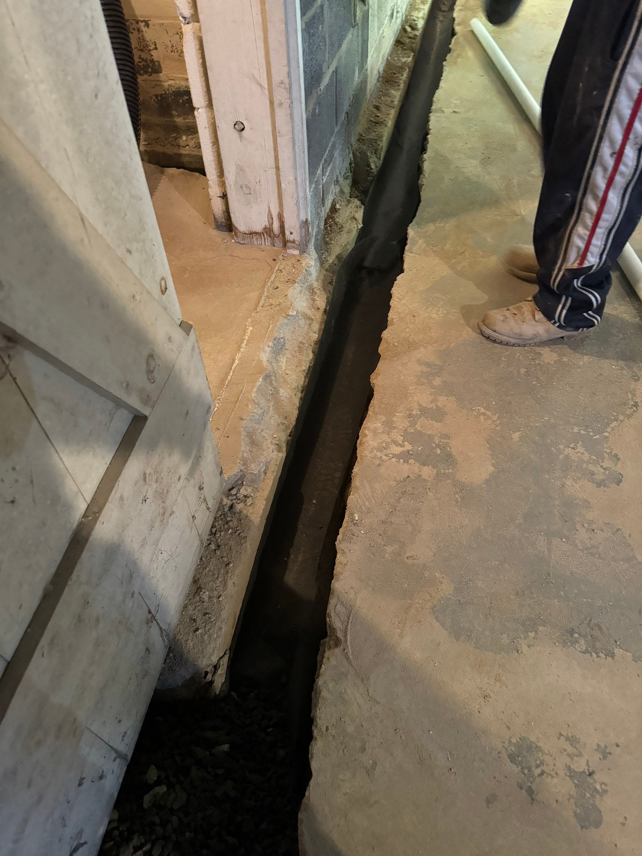 Interior French Drain Washington Township, NJ by Pure Service Pro, LLC 
