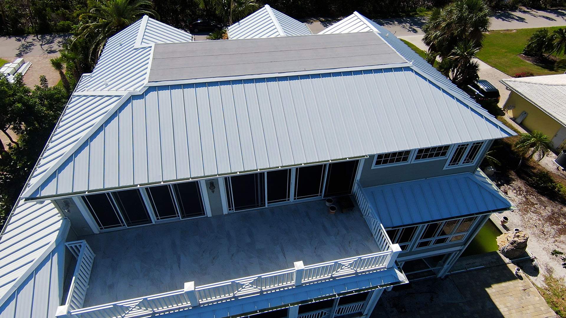 Sanibel Island Standing Seam Roof Replacement by Four Peaks Roofing