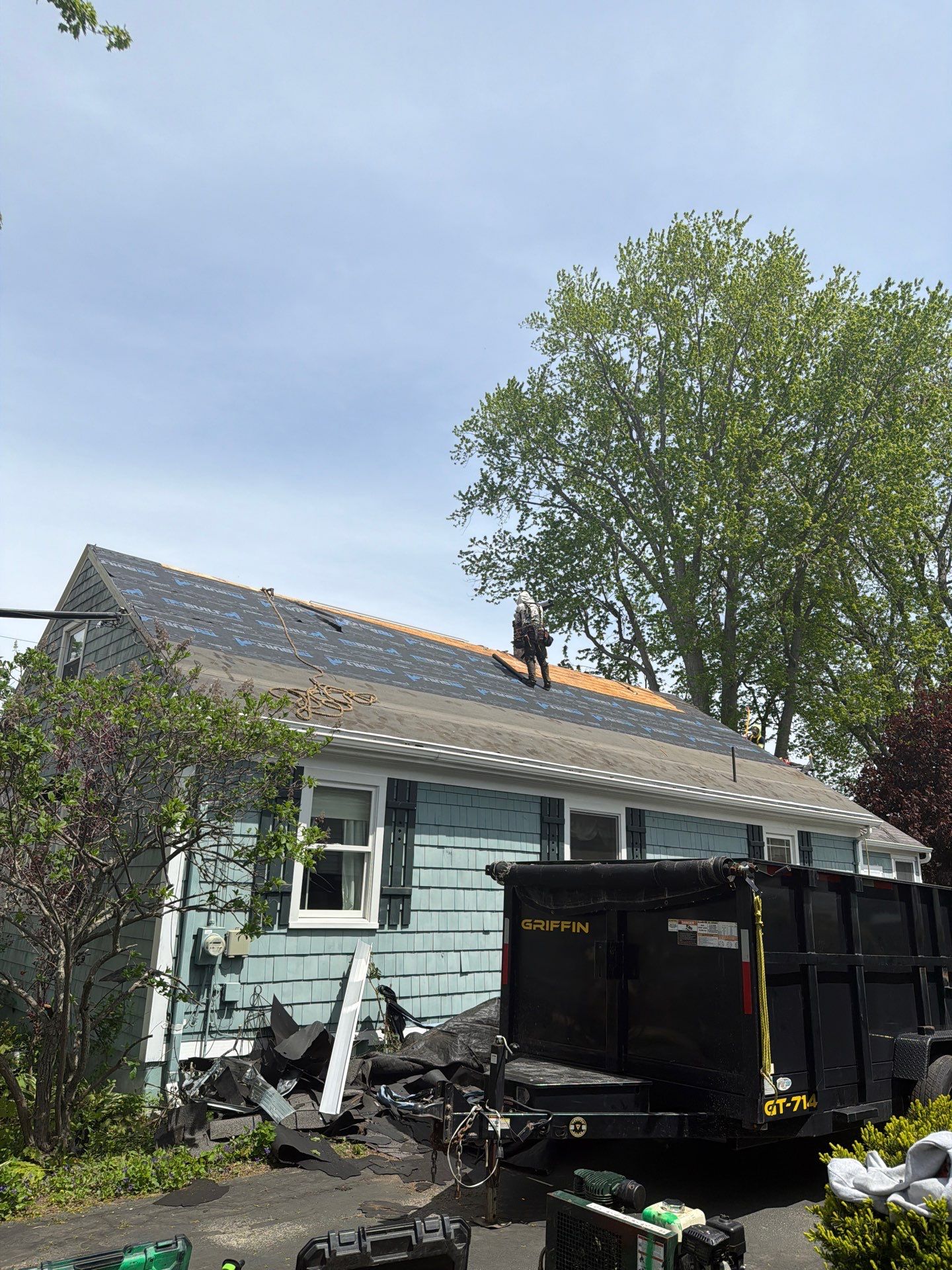 Residential Asphalt Roofing Installation in South Portland, Maine by Tall pine roofing