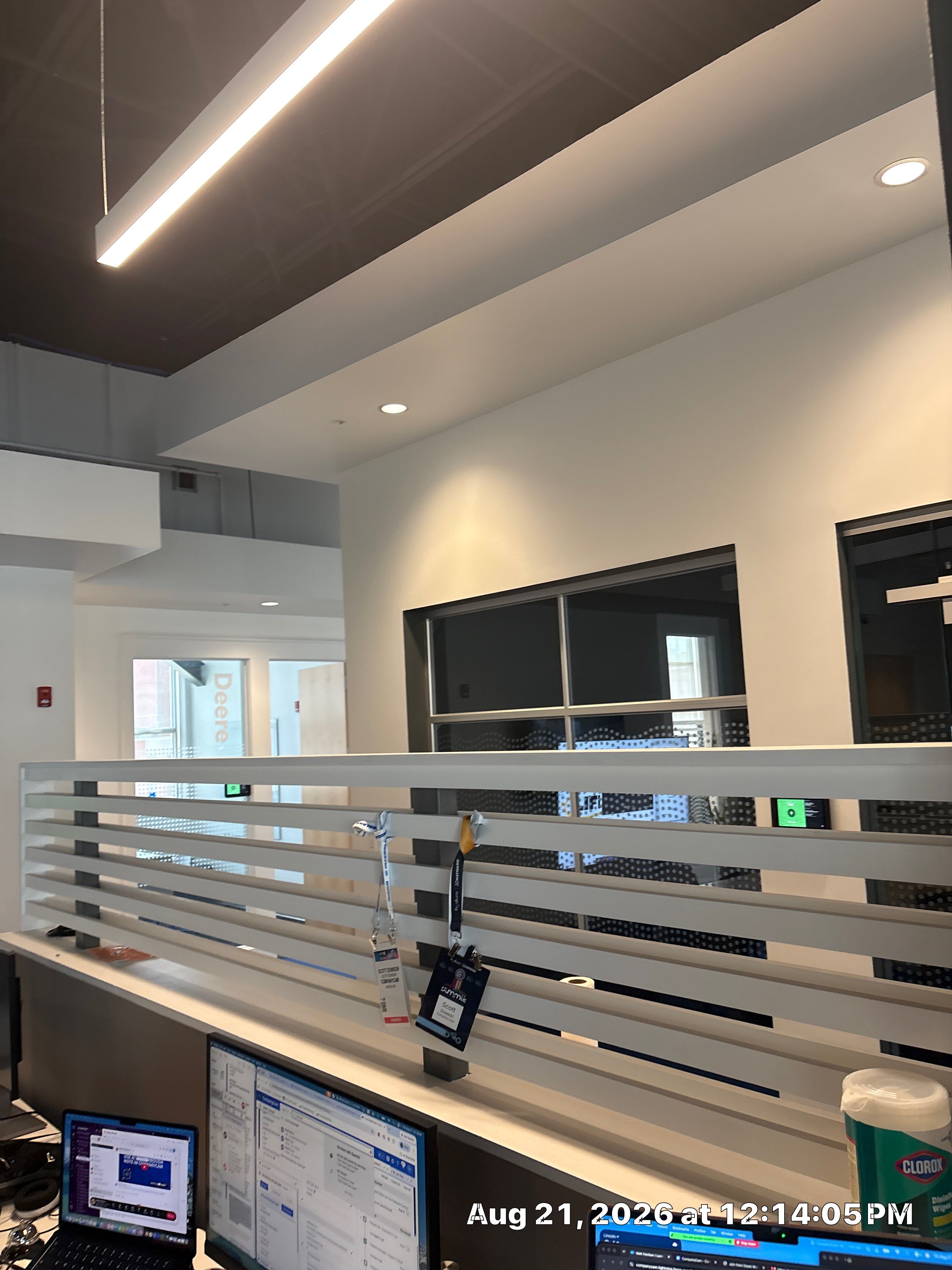 Lincoln Corporate Office Build-Out with Slatted Partitions and Acoustic Baffles by CompanyCam Sales Demo