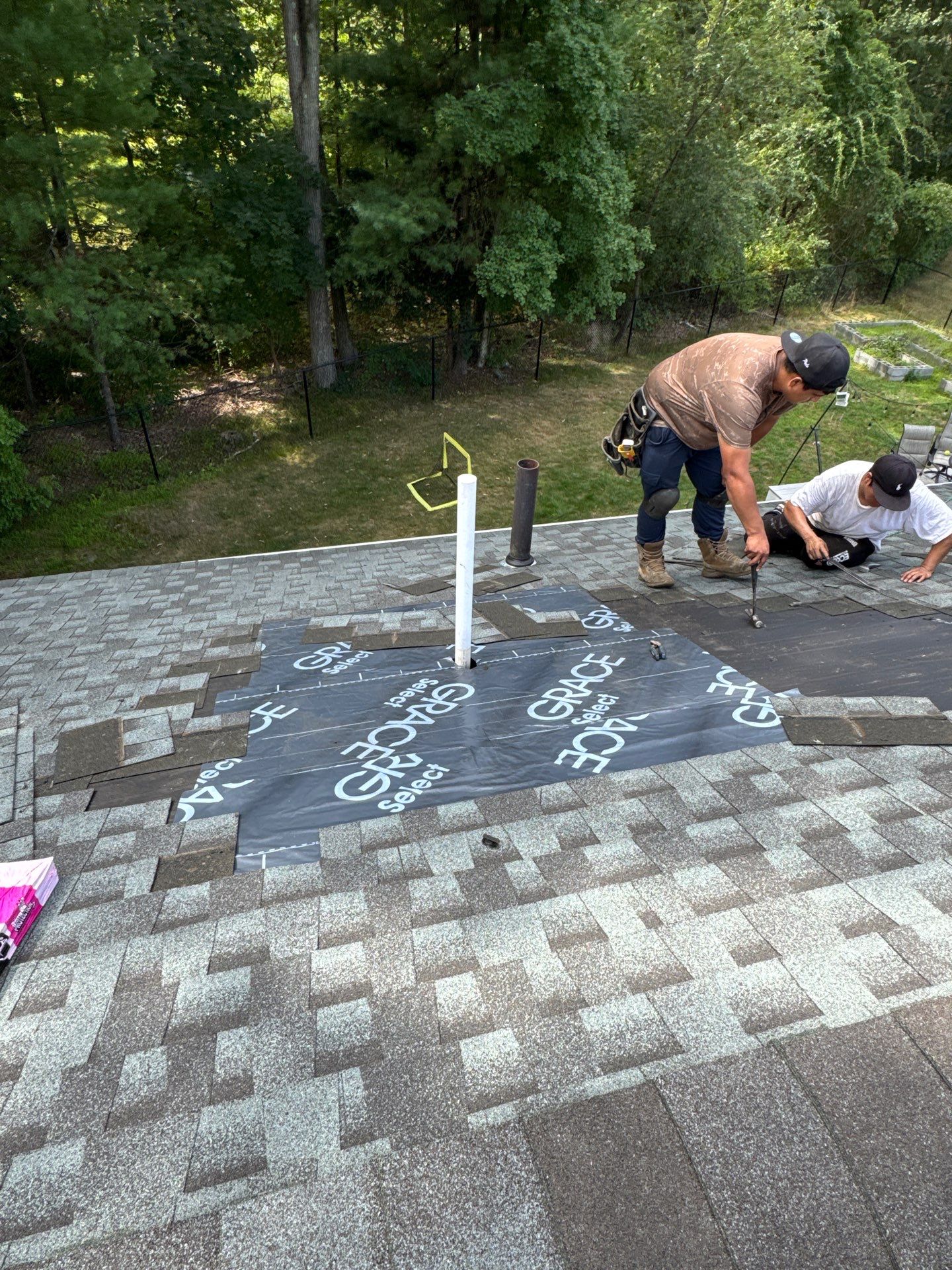 Roof Repair with Shingle Replacement – Chelmsford, MA by Mighty Dog Roofing of Greater Middlesex County