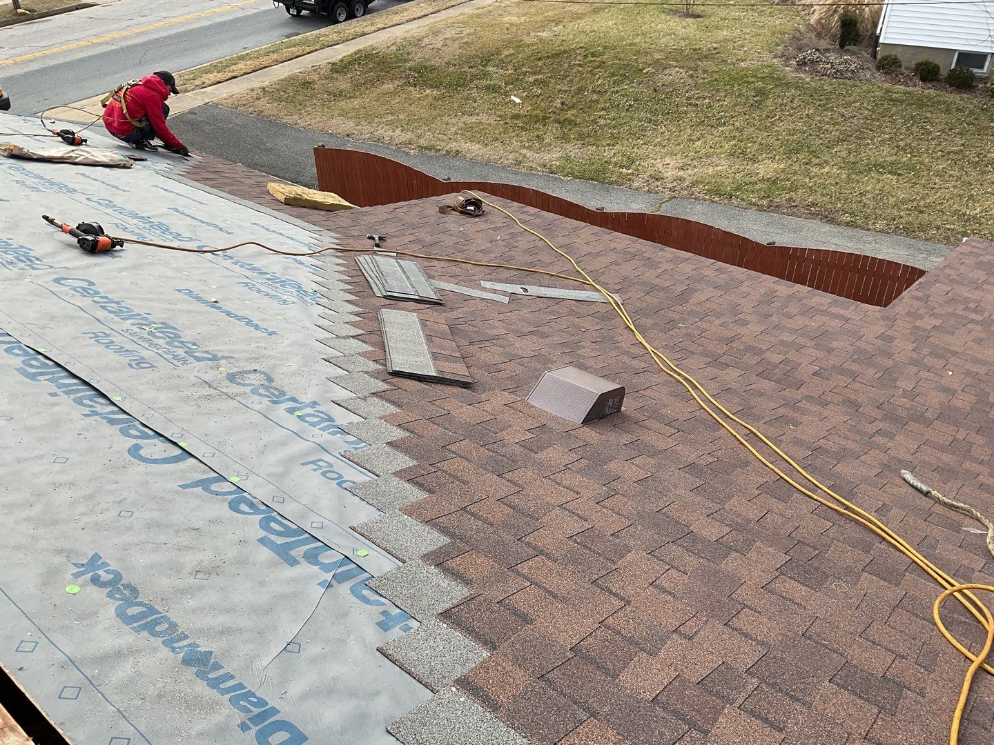 Residential Roofing Installation using CertainTeed Shingles by Alpha Design Services