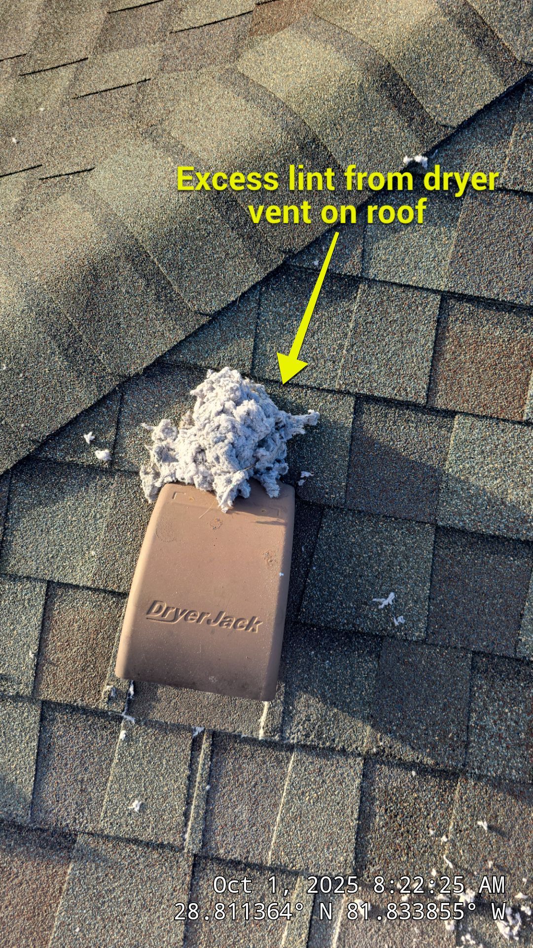 Dirty Dryer Vent in Leesburg by Hygienic Air, Inc