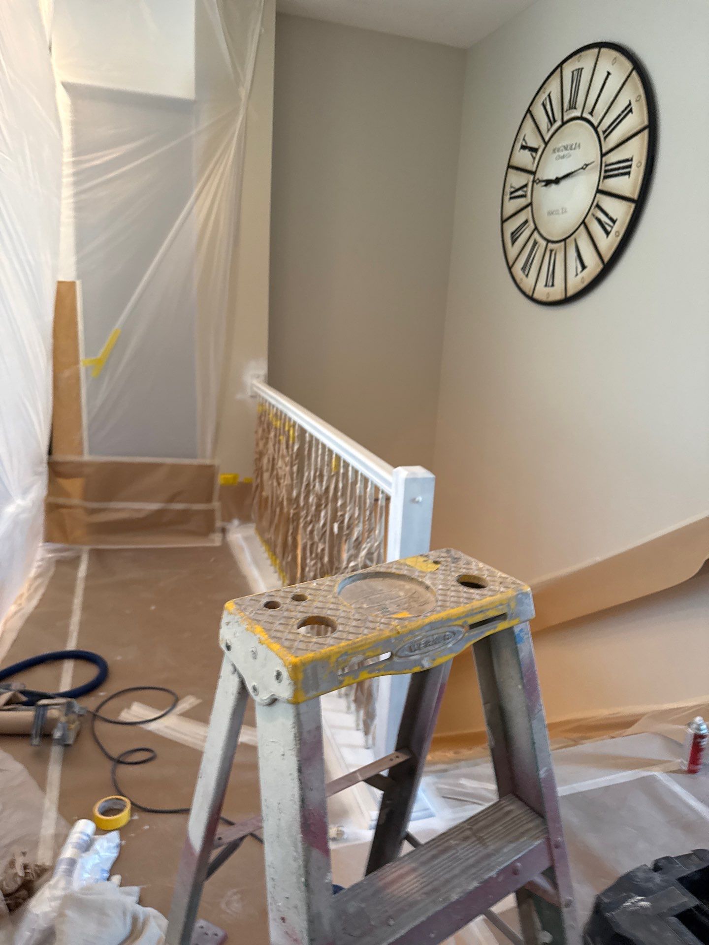 Residential Interior Repaint Color Change on Walls and Cabinets by Midwest Paint LLC