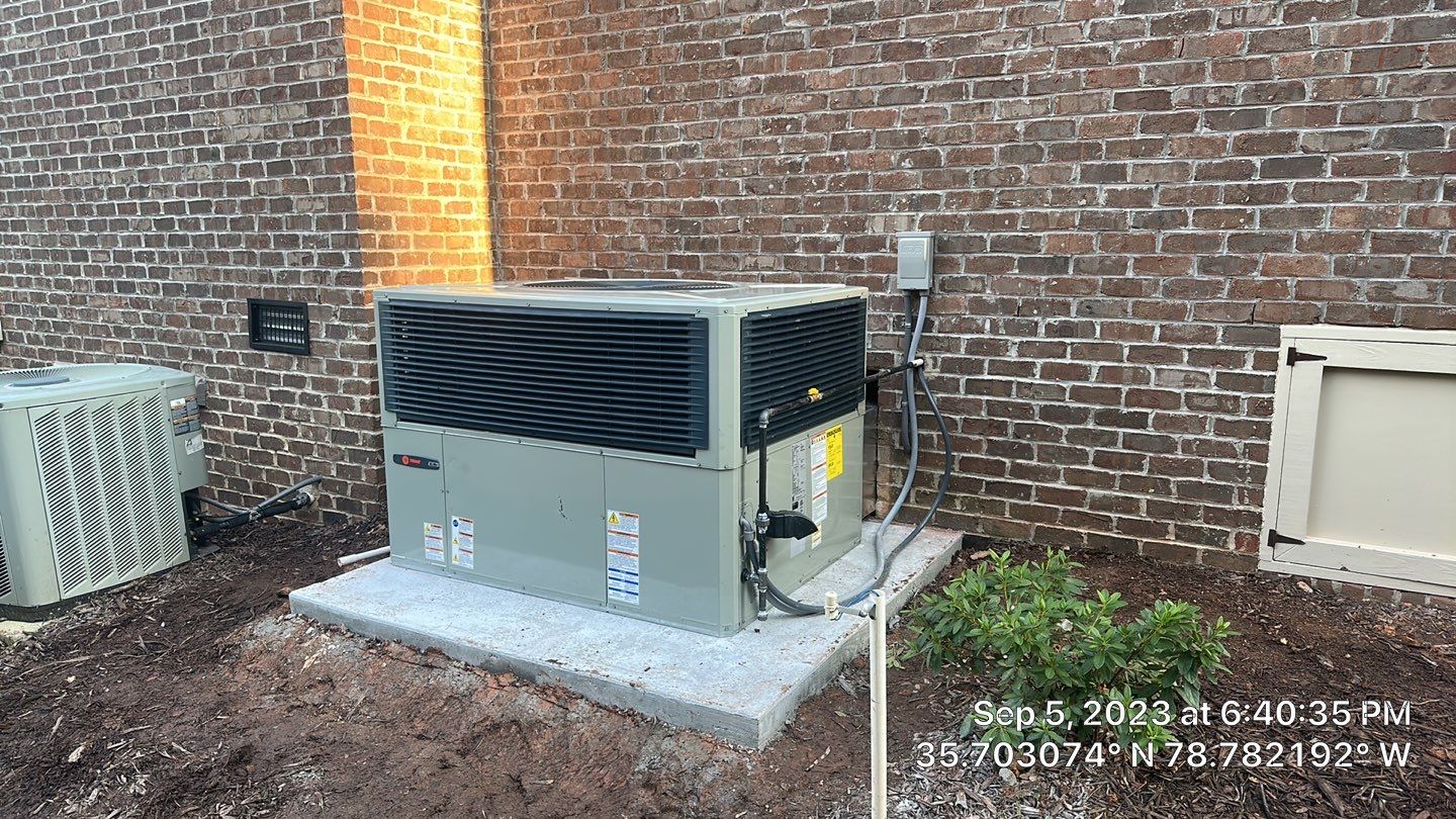 Trane Gas Package Unit Install by Nick's Mechanical LLC.