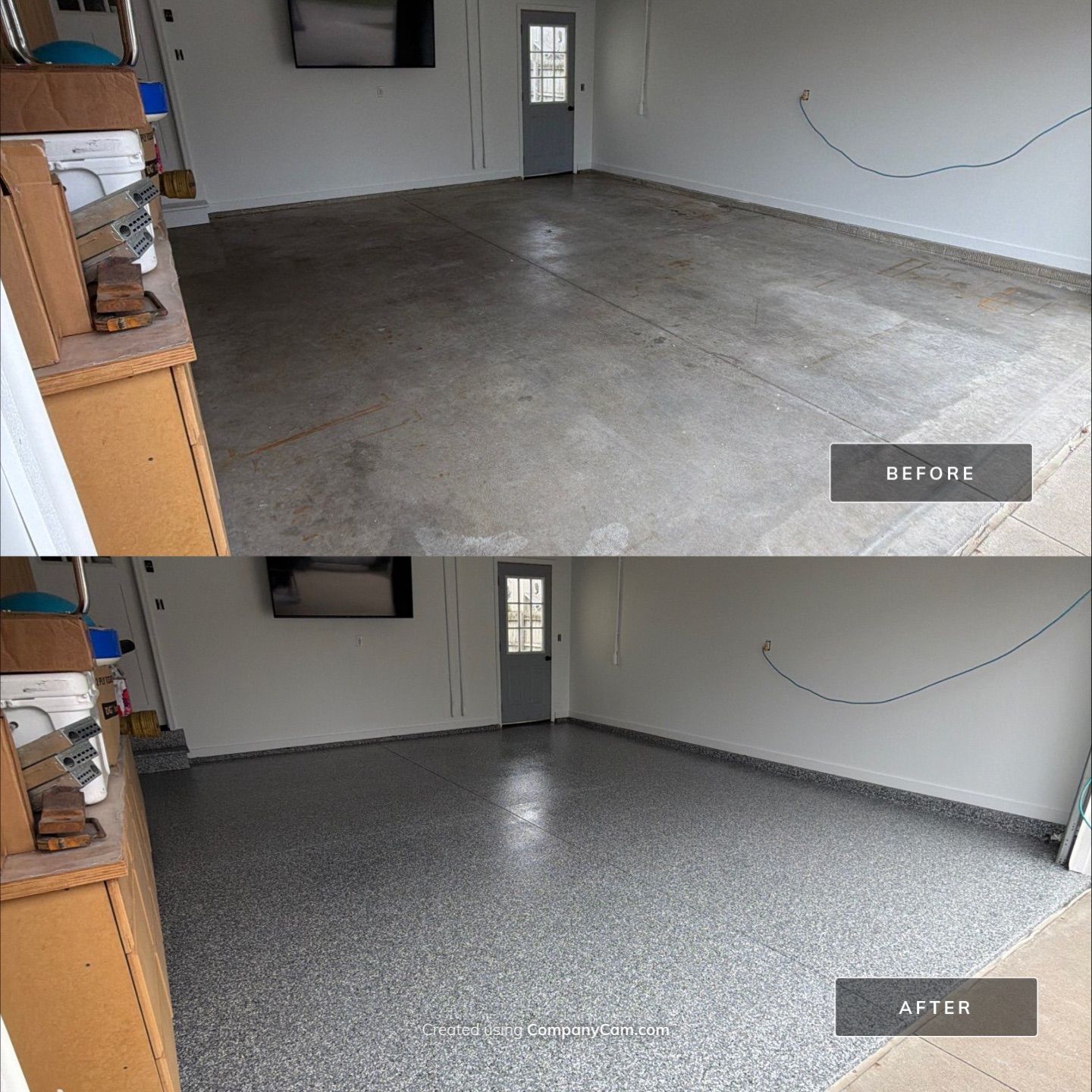 Indianola Garage Transformation by Revival Concrete Coatings