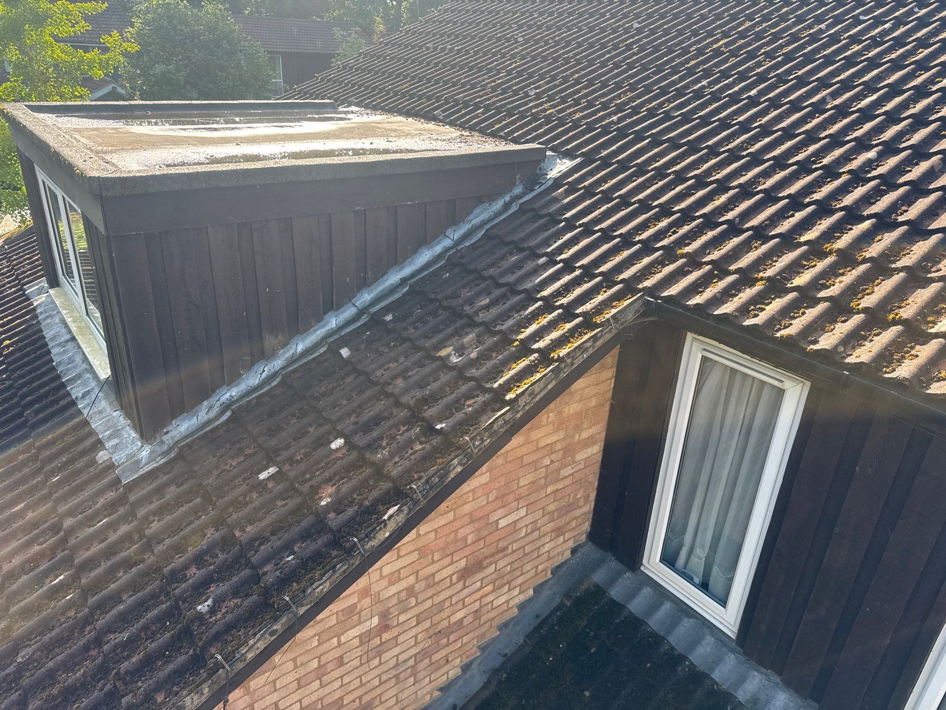 Roof Clean  - Moss Removal - Gutter Clean using Honda 15lpm Low Pressure Washing Machine by Ges Exterior Cleaning ltd