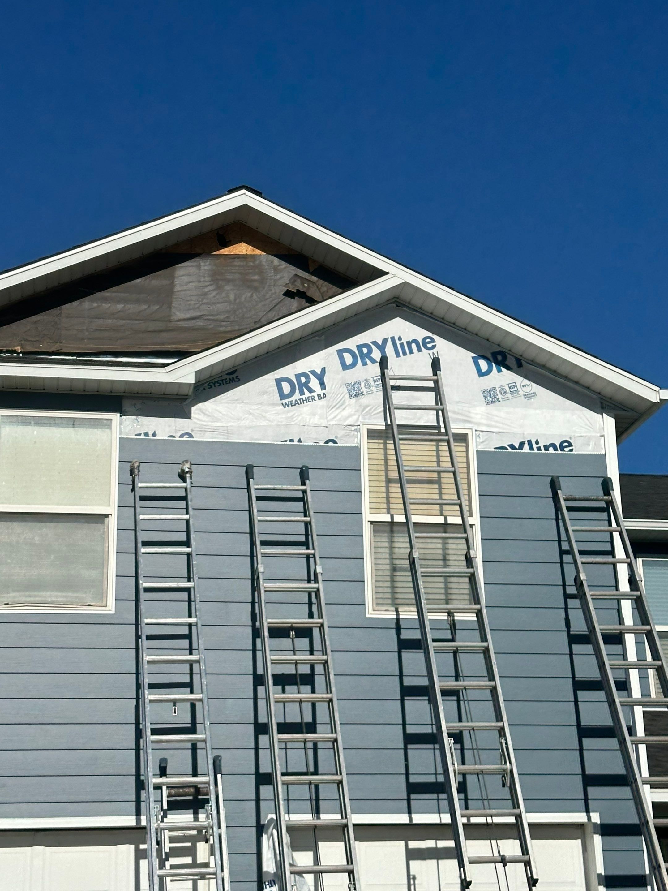 Project in Saratoga Springs by Master Rain Gutters.