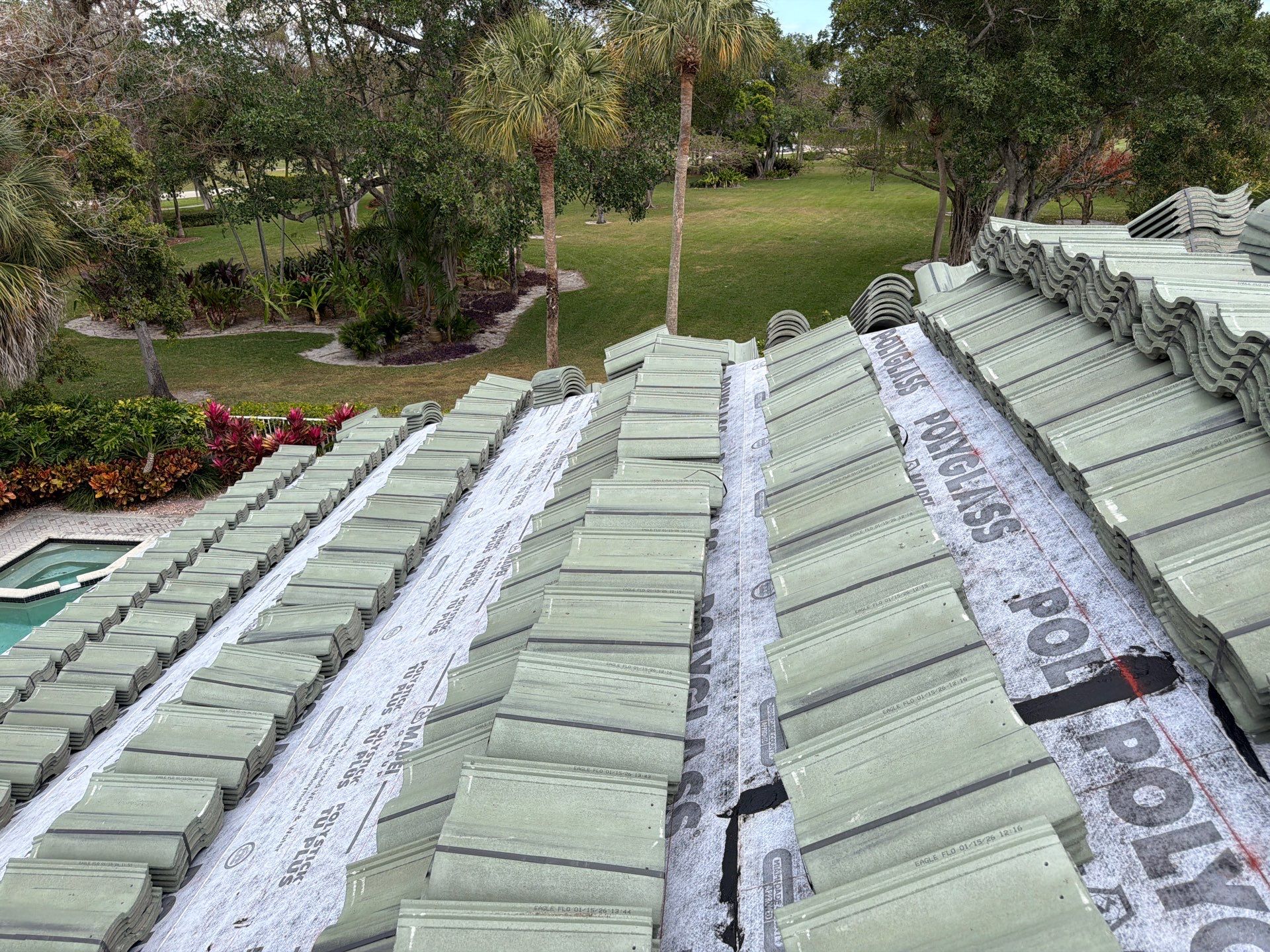Residential Roofing Installation using Eagle Roofing Tile by BLUES BROTHERS ROOFING