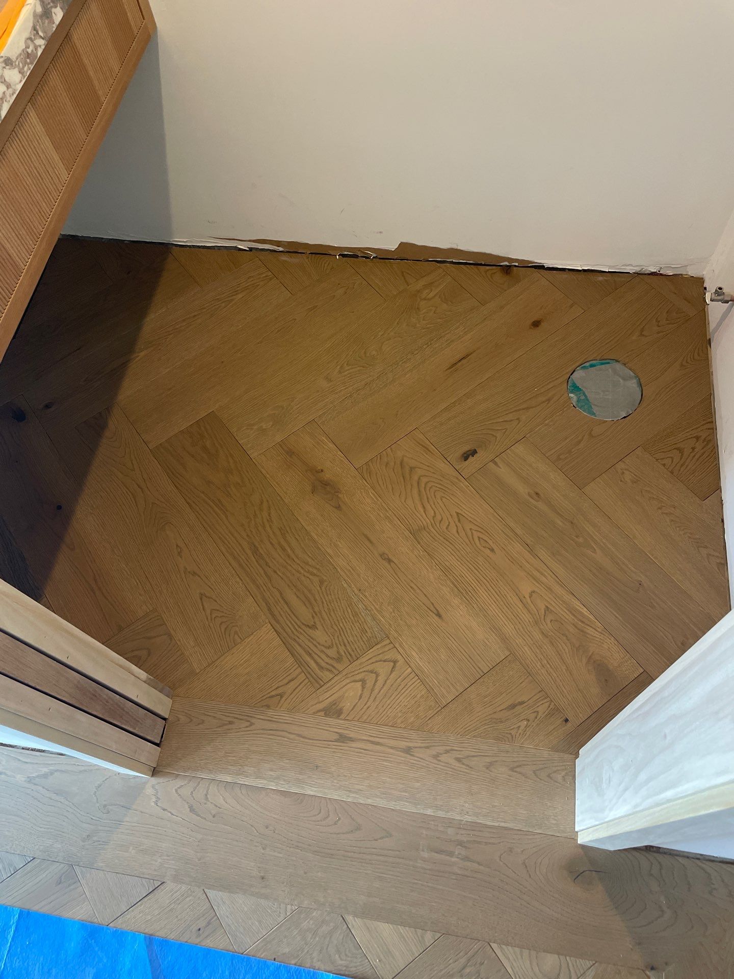 Herringbone Feature! by RTBaldwin Hardwood Floors