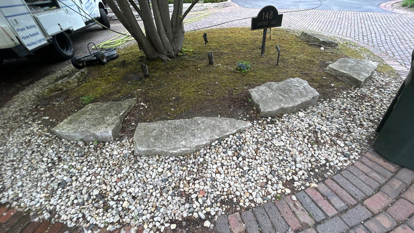 Winnetka, IL bluestone patio cleaning by Northern Power Washing LLC.
