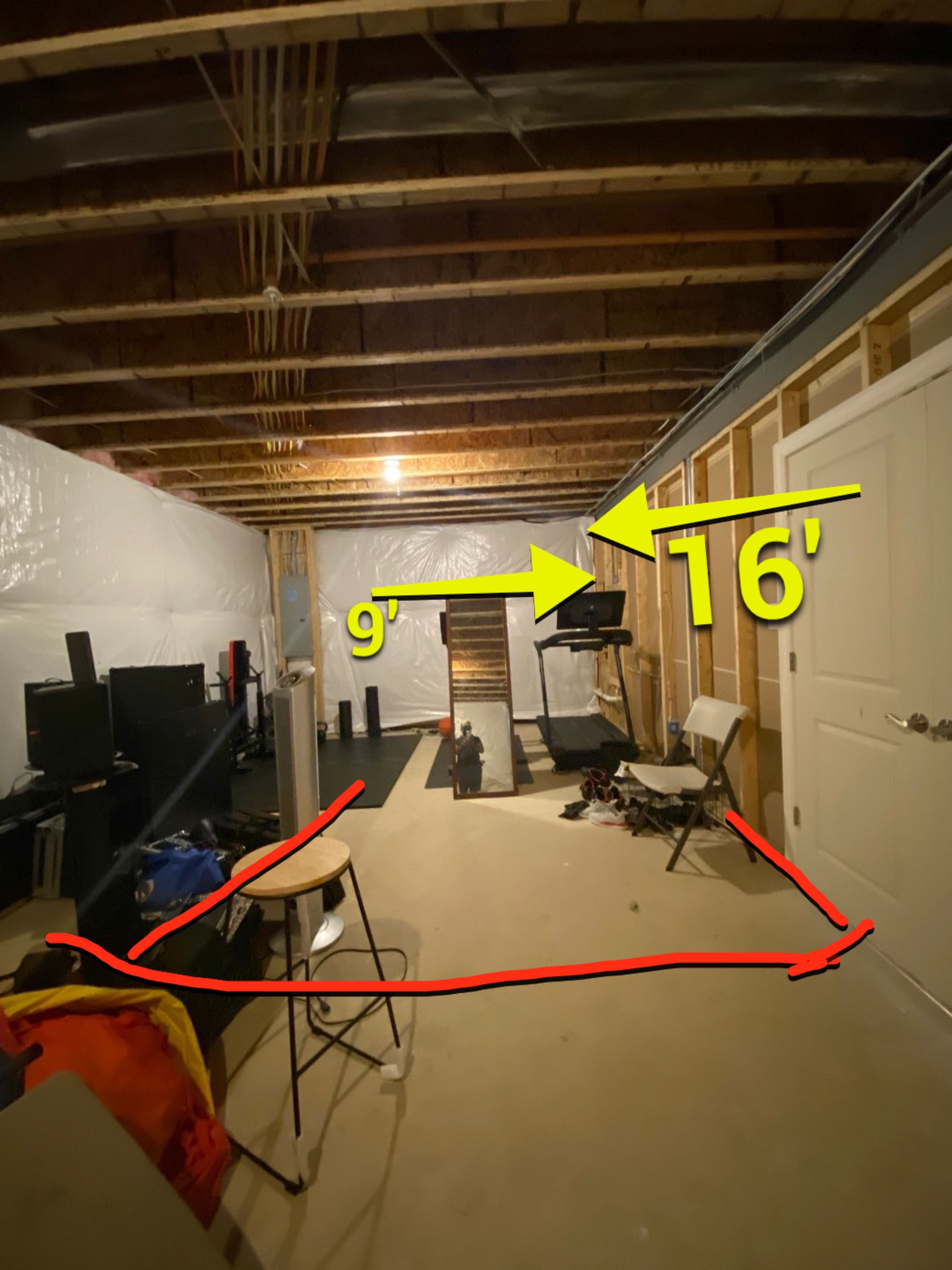 Basement Remodel using new construction by Jesus Master Handyman LLC 