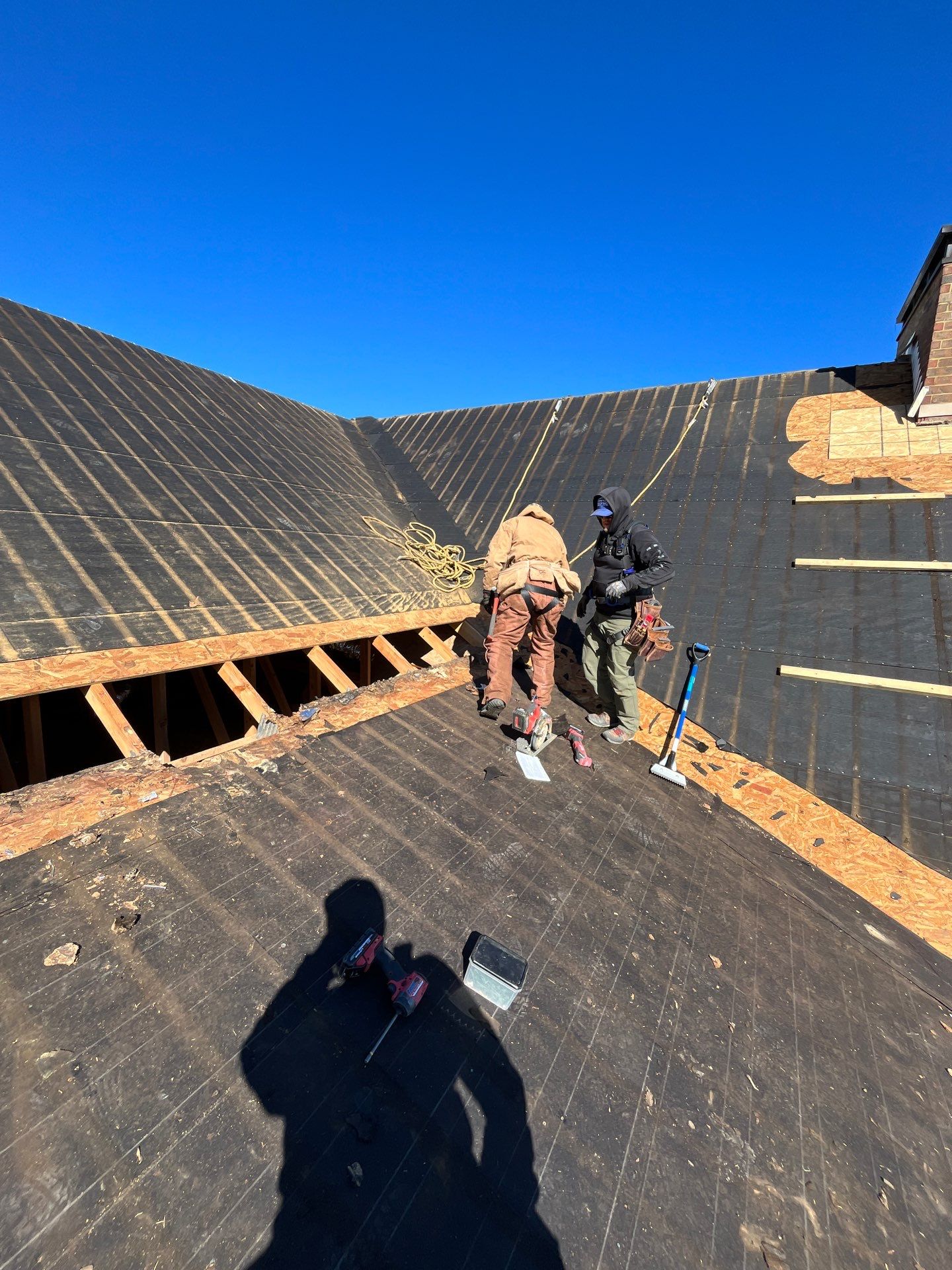 Residential Metal Roof Replacement using Reed's Metals: 26 GA. Colored Residential Metal Panels (Ivory) by Hostetler Roofing