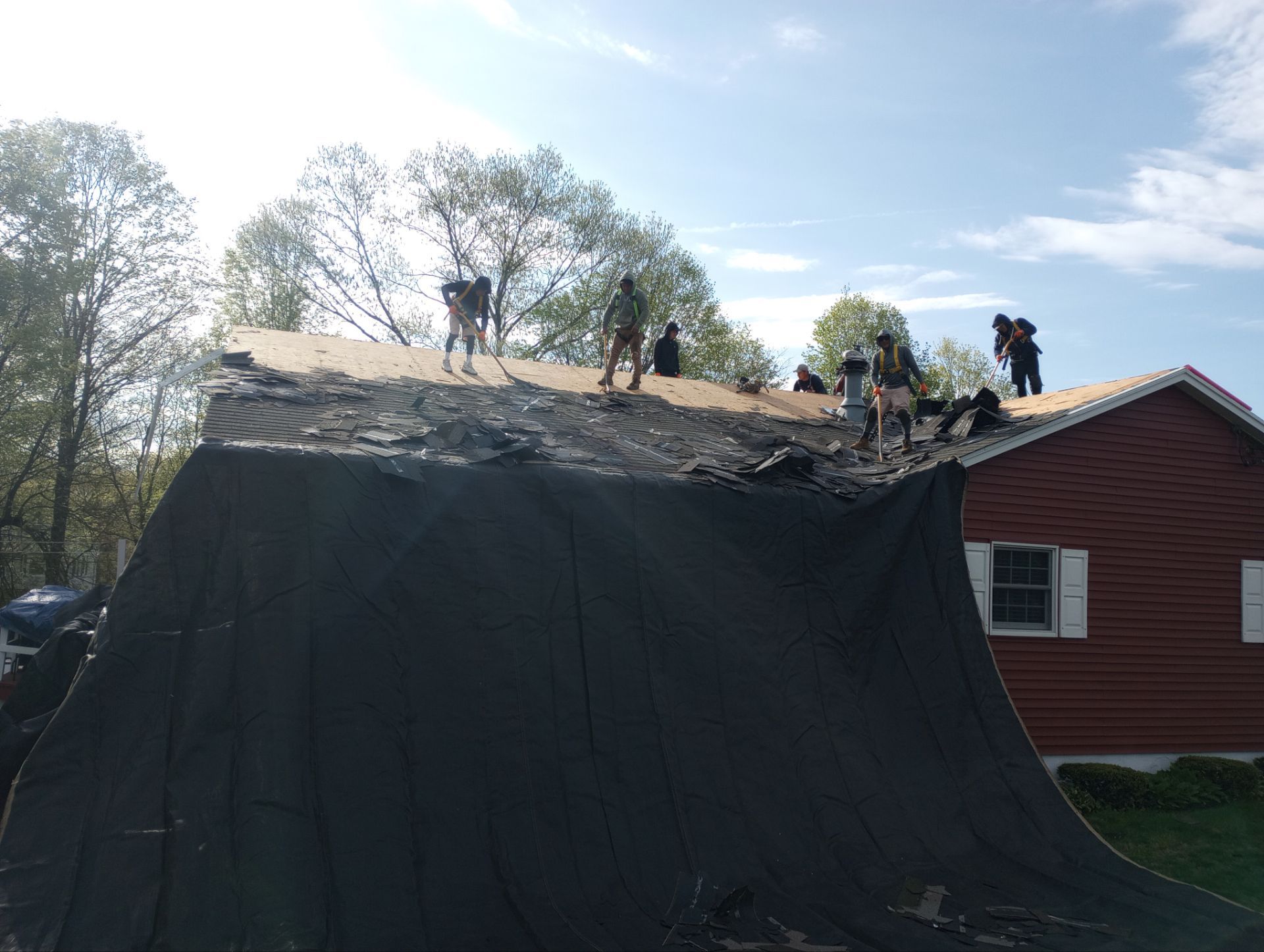 Owens Cornign Roof in Clintondale  by roberts roofing