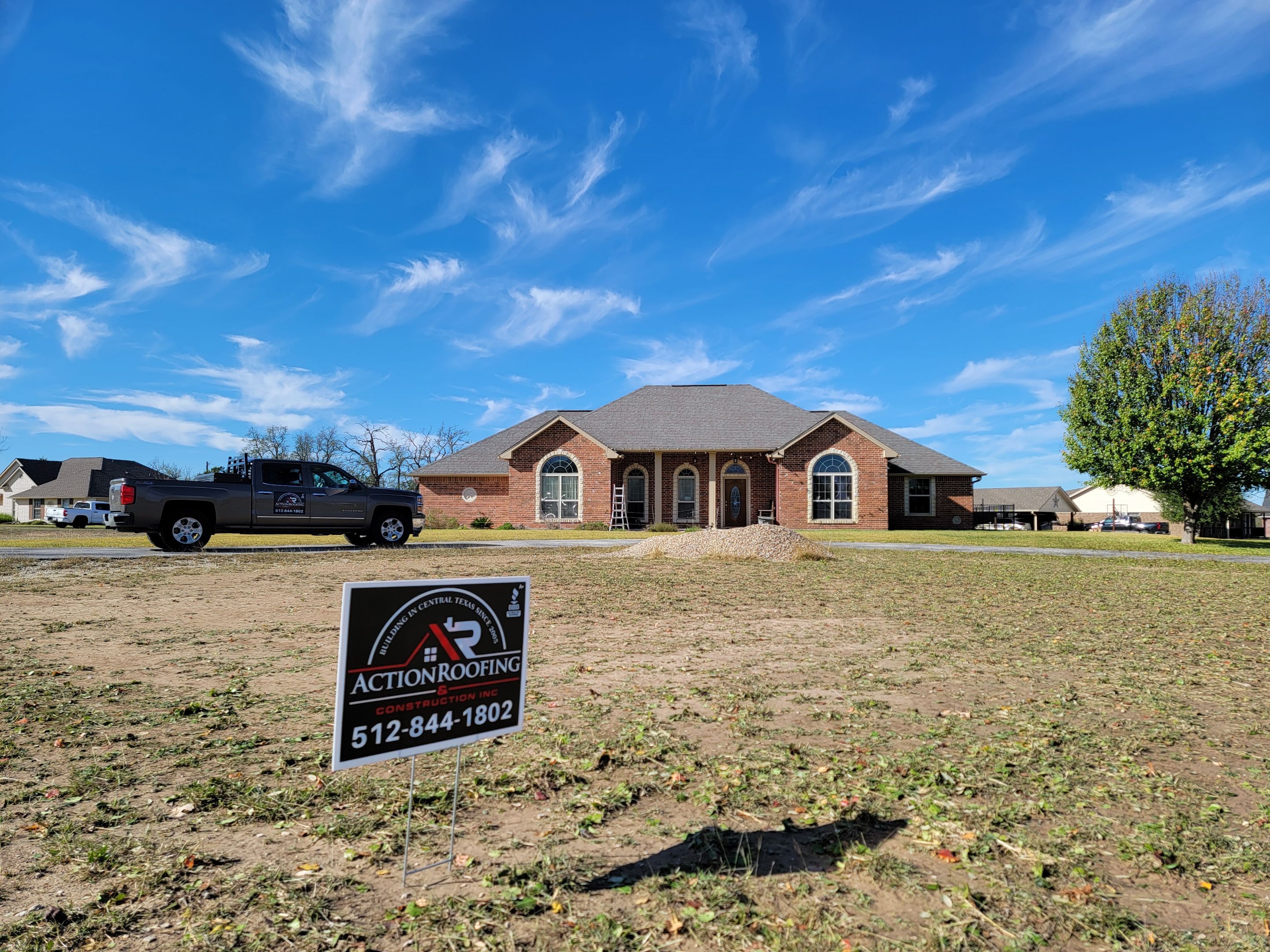 Residential Roof Replacement using Owens Corning - Duration - Colonial Slate by Action Exteriors Austin