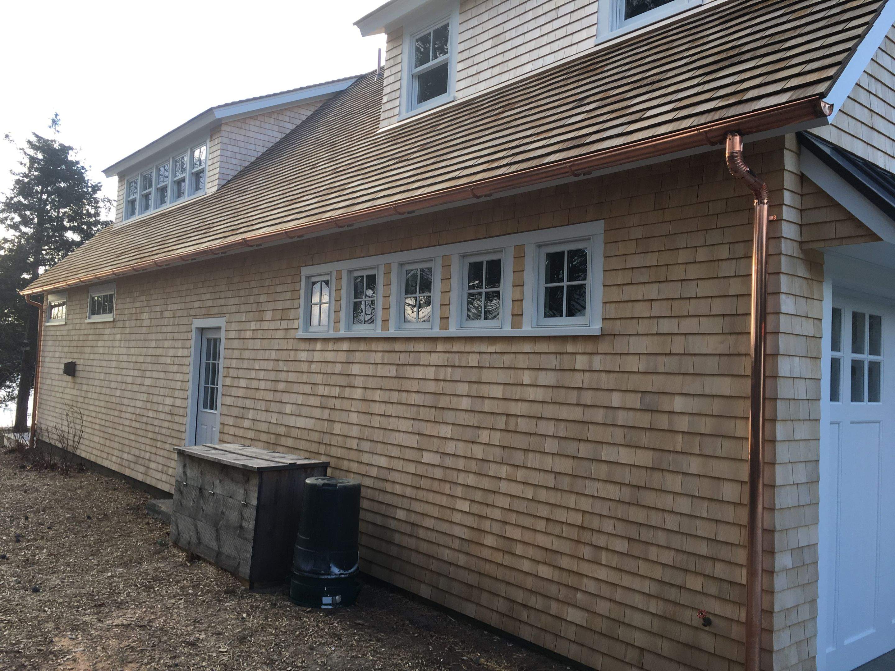 Half Round Copper Gutters in Chatham, MA by Gutter Pro Enterprises