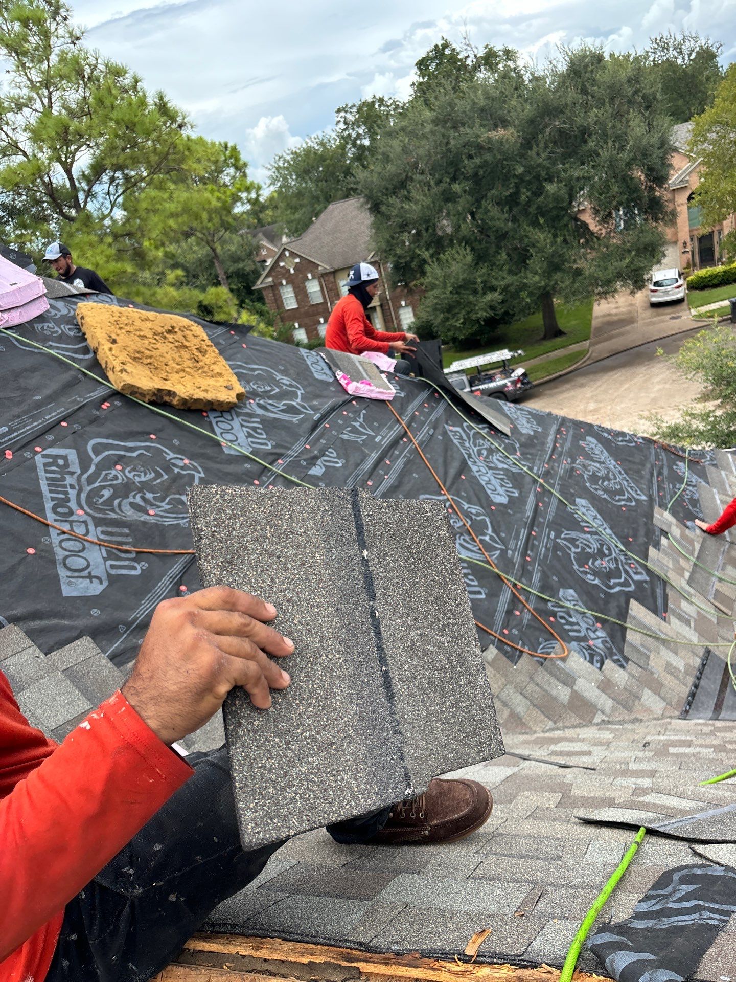 Residential Roofing Installation using Owen's Corning Duration (Lifetime) Shingles by Roof Repair Company