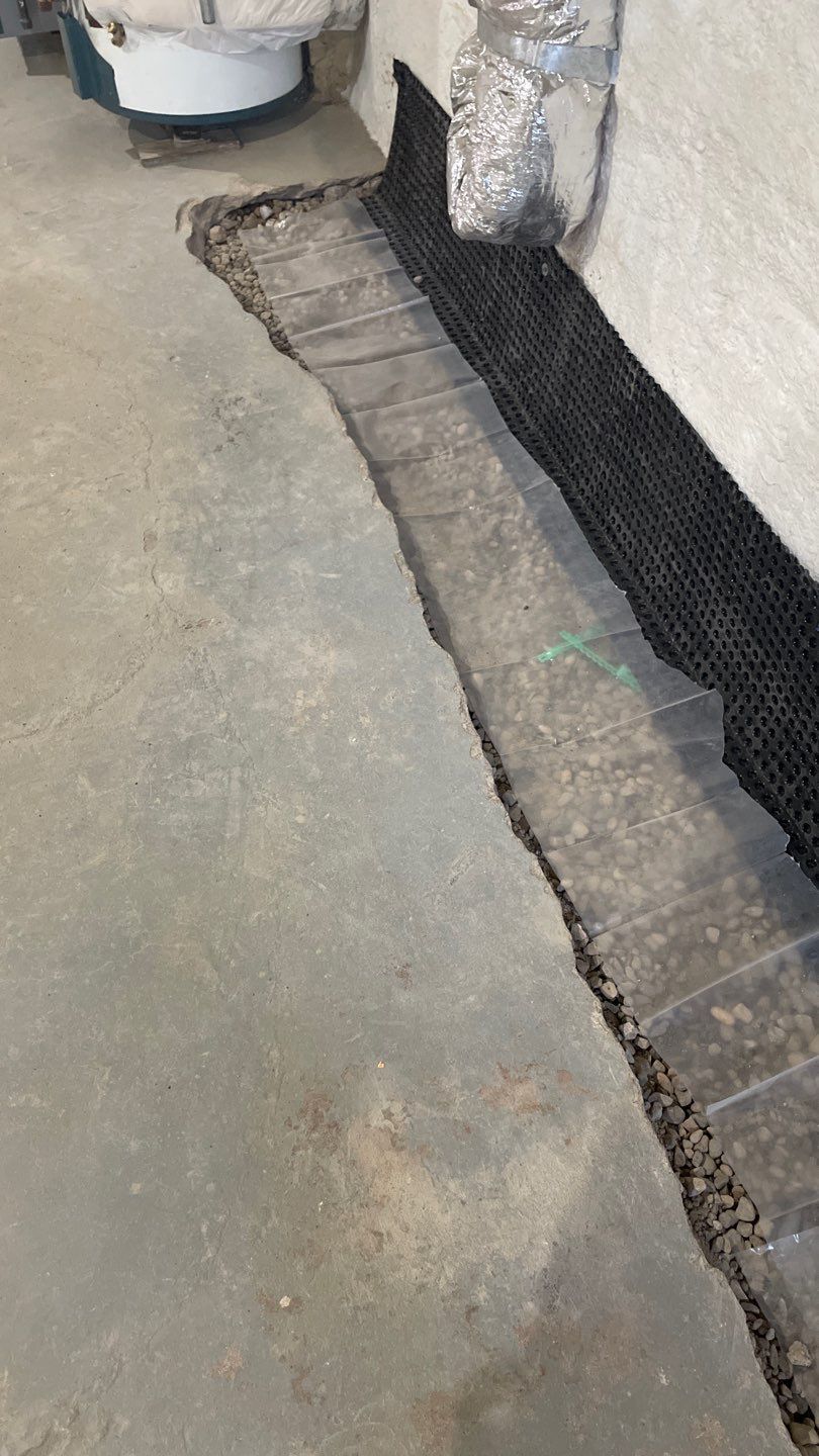 Interior Drain Tile & Wall Drainage in Northeast Minneapolis by Waterproofing Northeast