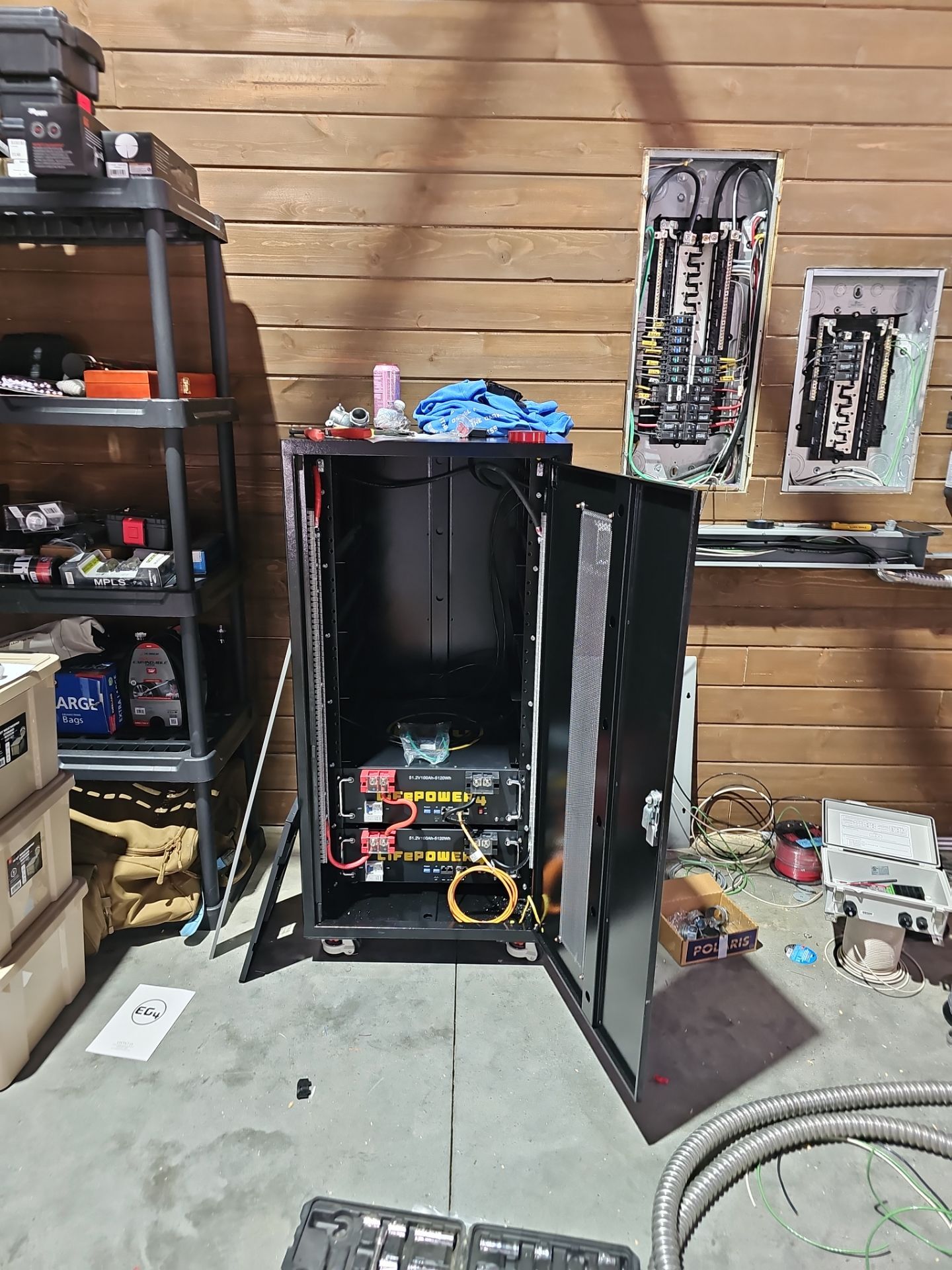 Hunting Cabin With Solar And Batteries by Argent Electric LLC