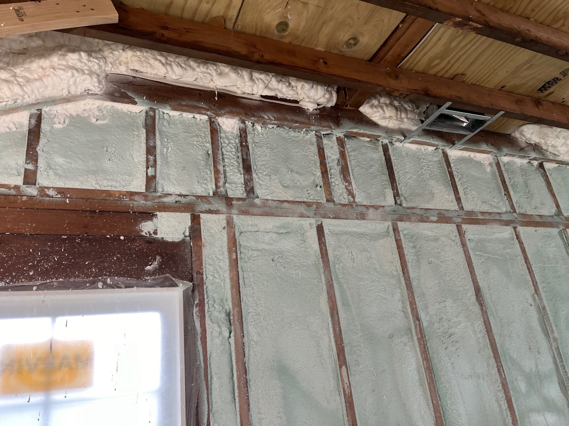 Basement Exterior Walls using Closed Cell Spray Foam by NYS Foam & Energy