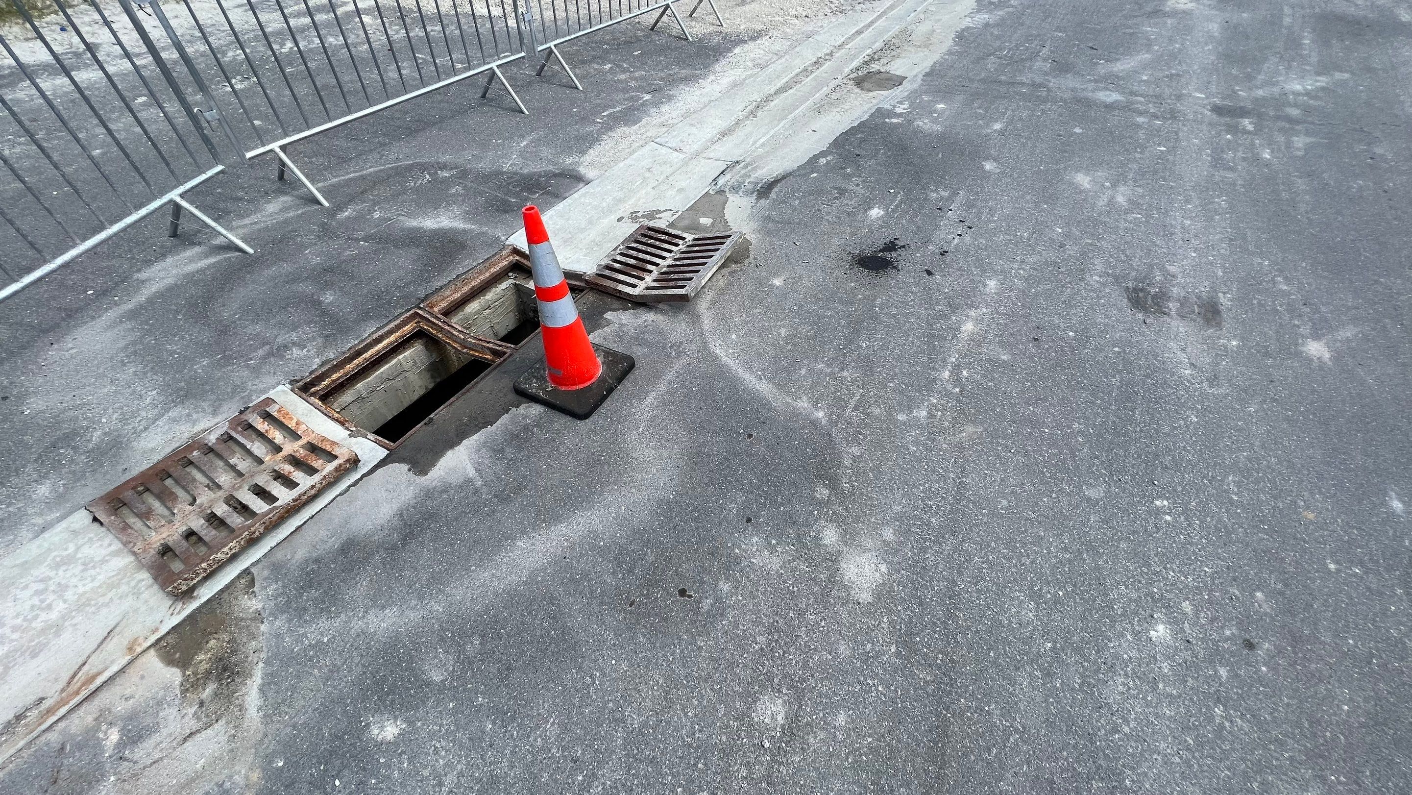 New Construction Storm Drain System Cleaning by APS Power & Water