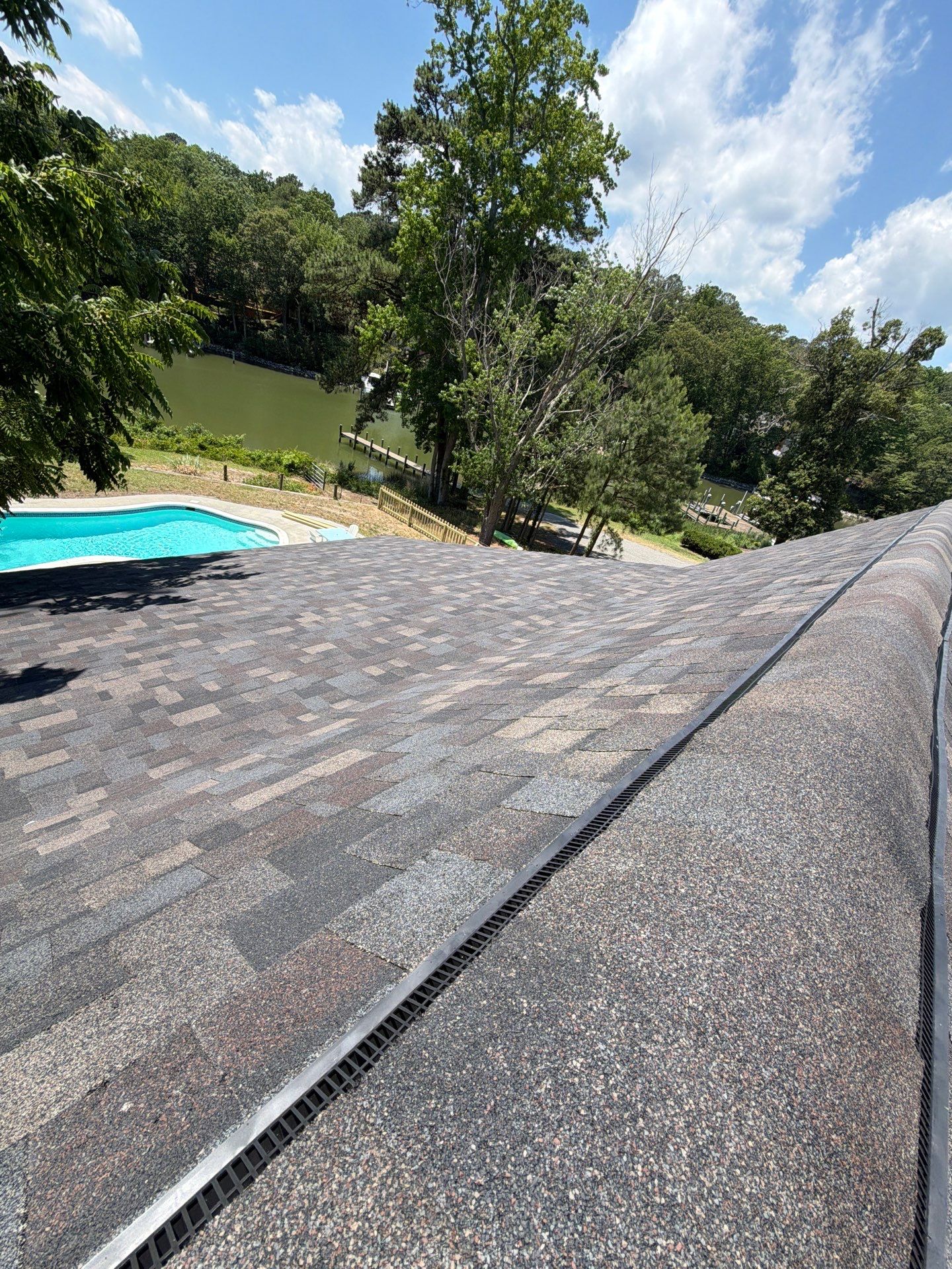 Complete Asphalt Shingle Roof Replacement and Sheathing Repair in Deltaville by Cade Construction