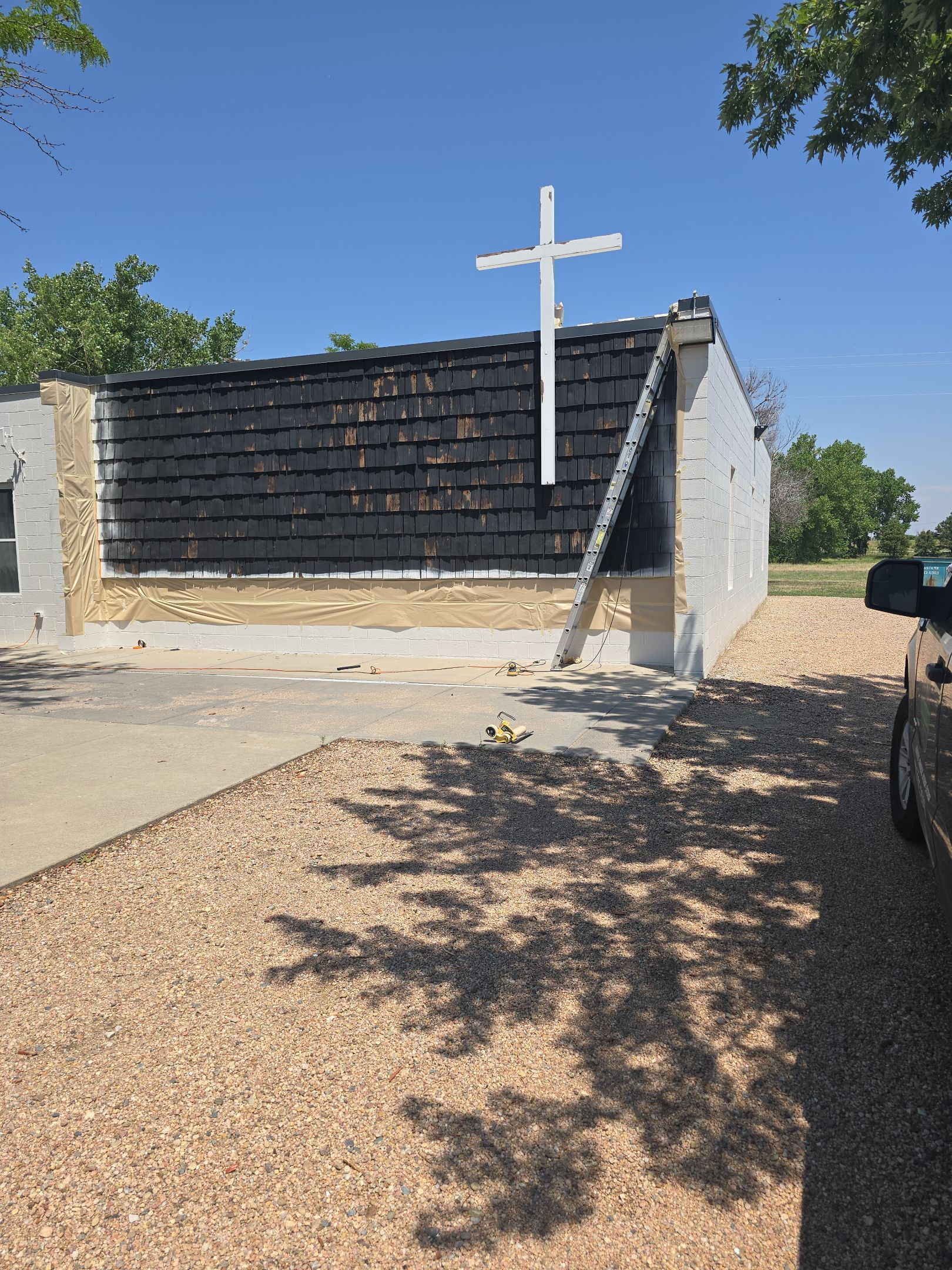 Honoring Tradition: Exterior Repaint of Our Lady of the Plains by J&M Painting LLC