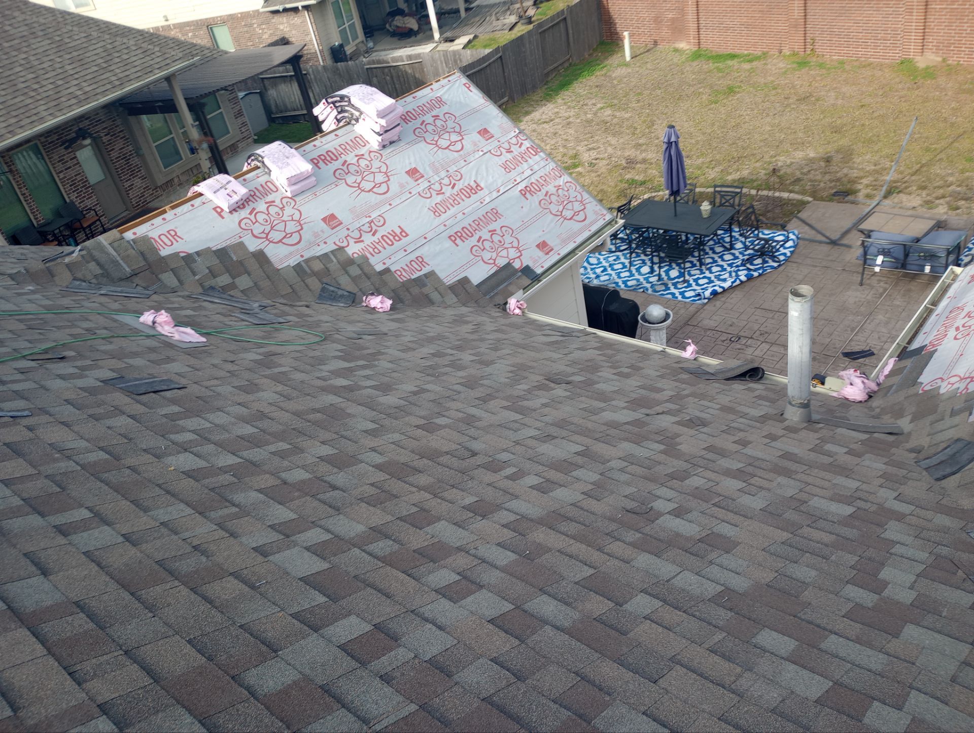 Residential Roofing Installation using Owen's Corning Duration (Lifetime) Shingles by Roof Repair Company