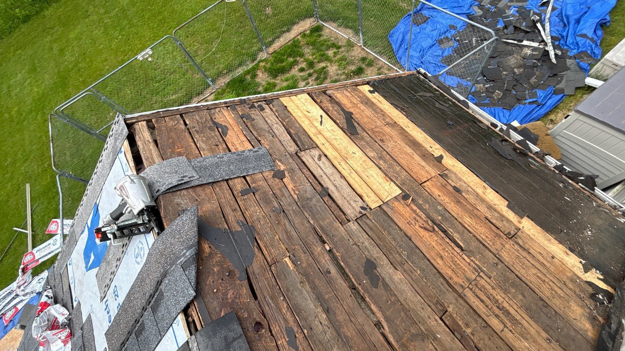 Roof Replacement using Atlas Pinnacle Pristine Pewter by 180 Contractors