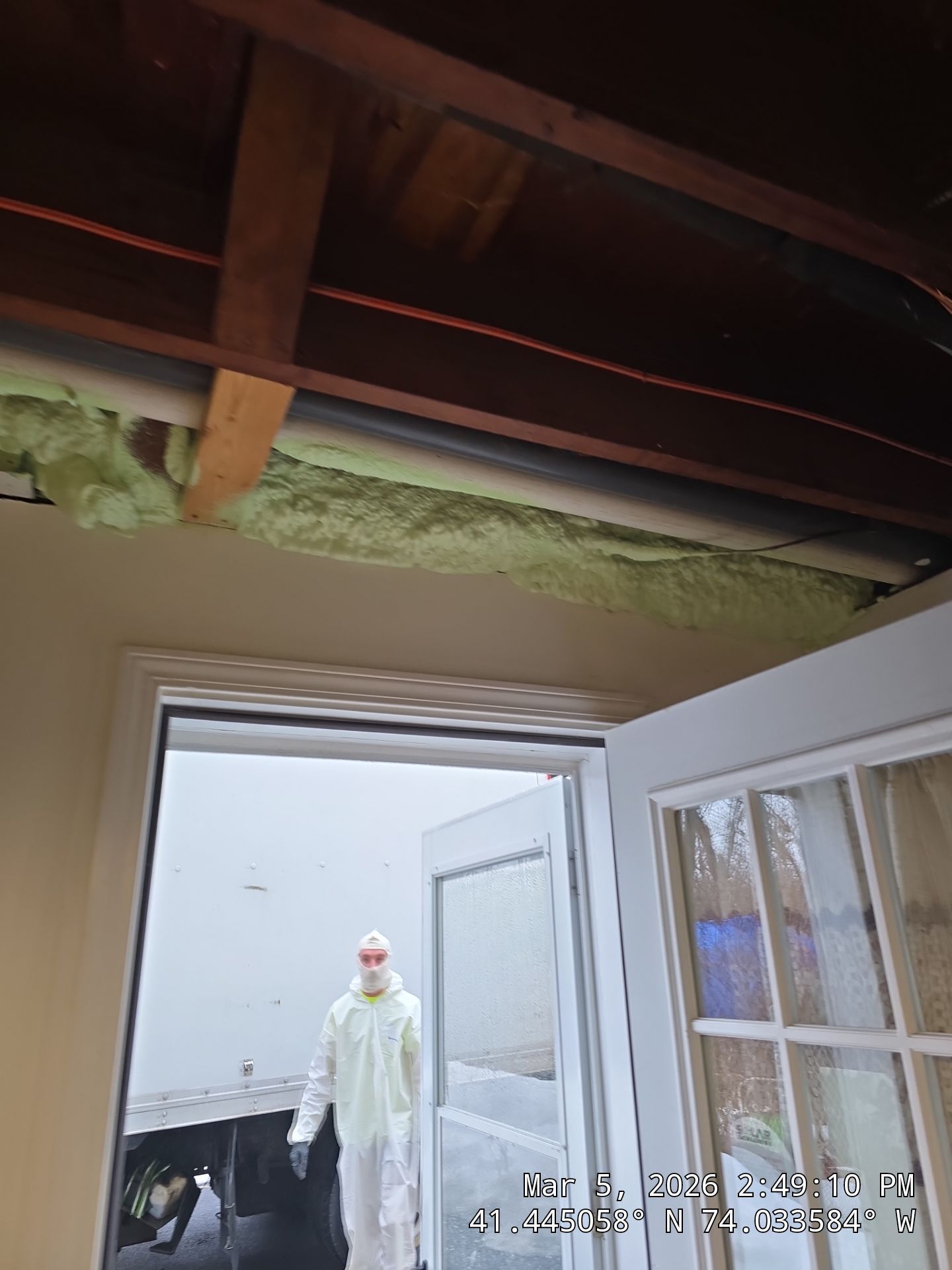 Attic Insulation using open cell spray foam by NYS Foam & Energy
