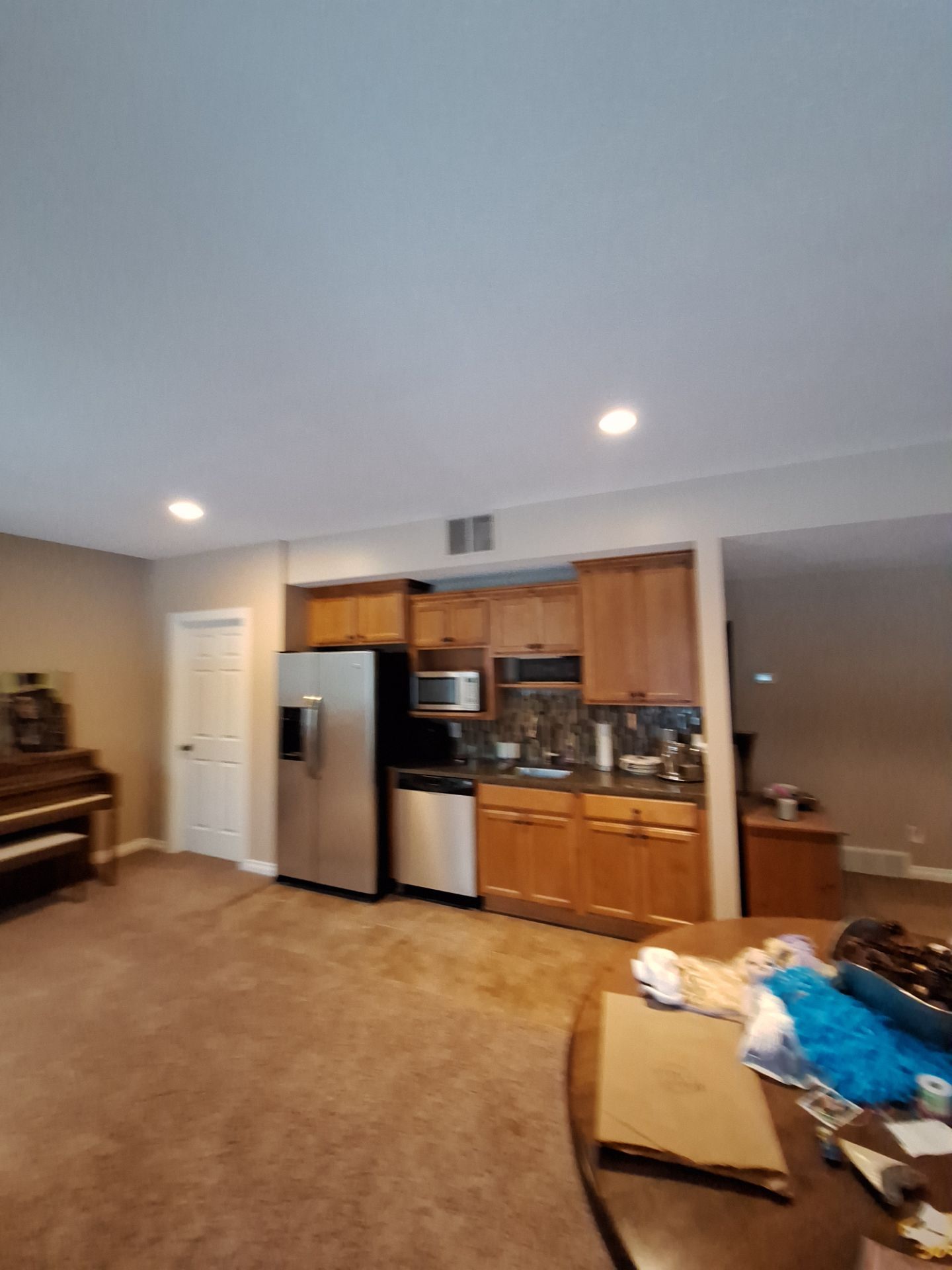 Basement Ceiling & Wall Repair + Interior Painting in Grand Haven, Michigan by Gordon Painting