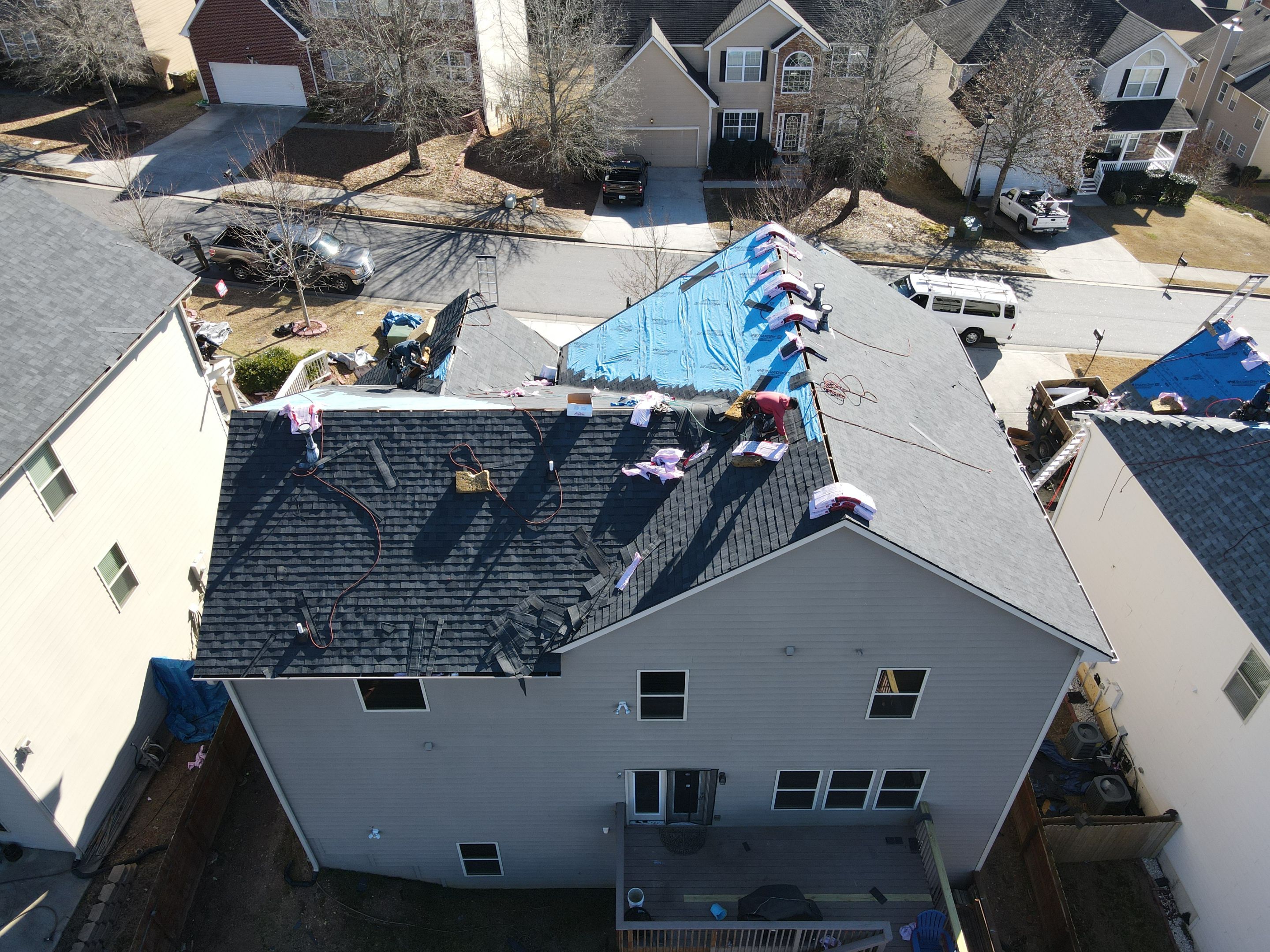 Residential Roofing Installation using Owens Corning by Inspector Roofing and Restoration