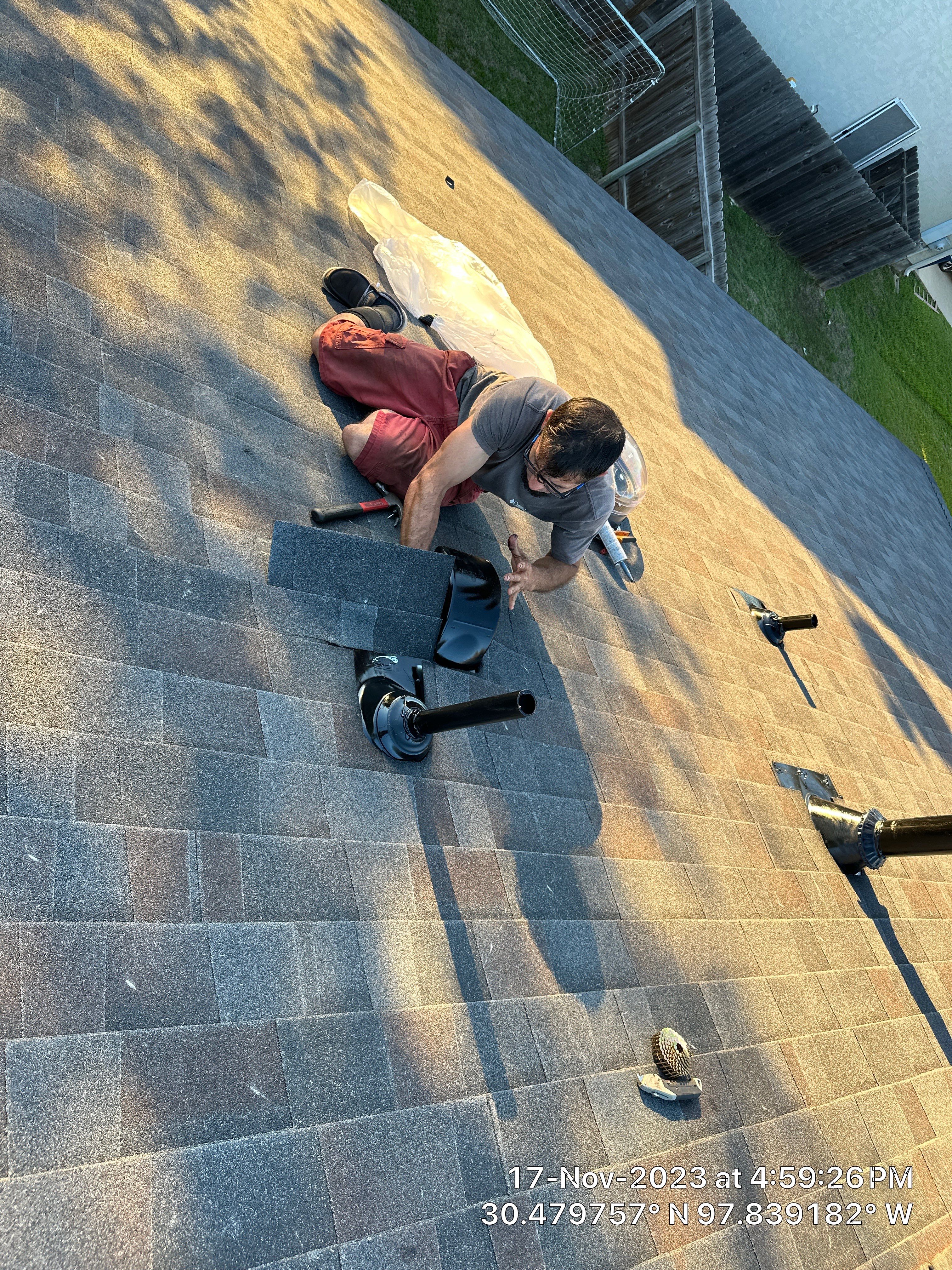 Residential Roof Replacement and Fence Restoration in Cedar Park by Caliber Restoration LLC