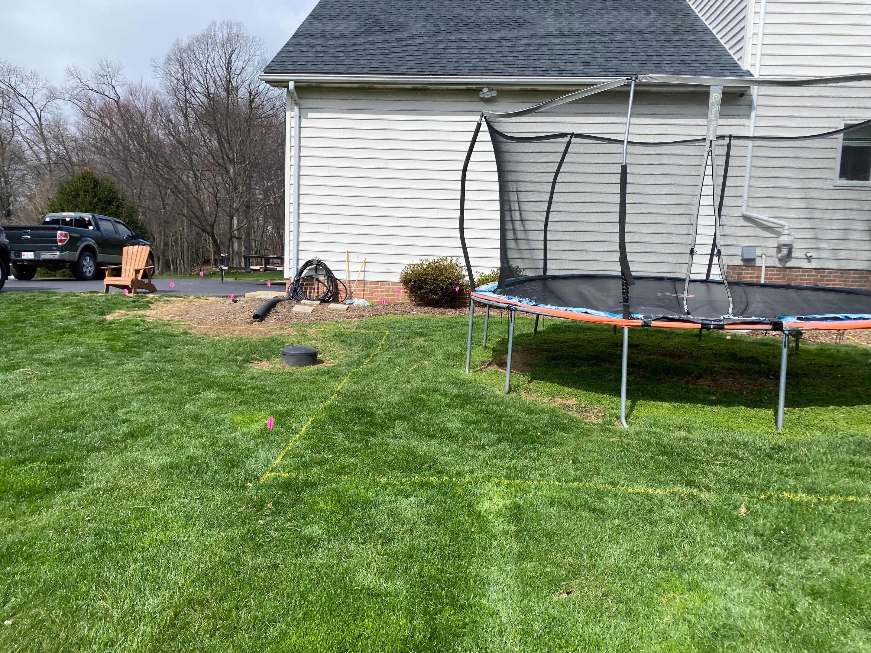 Backyard Transformation using Techo-Bloc Pavers by The Smet Companies, LLC