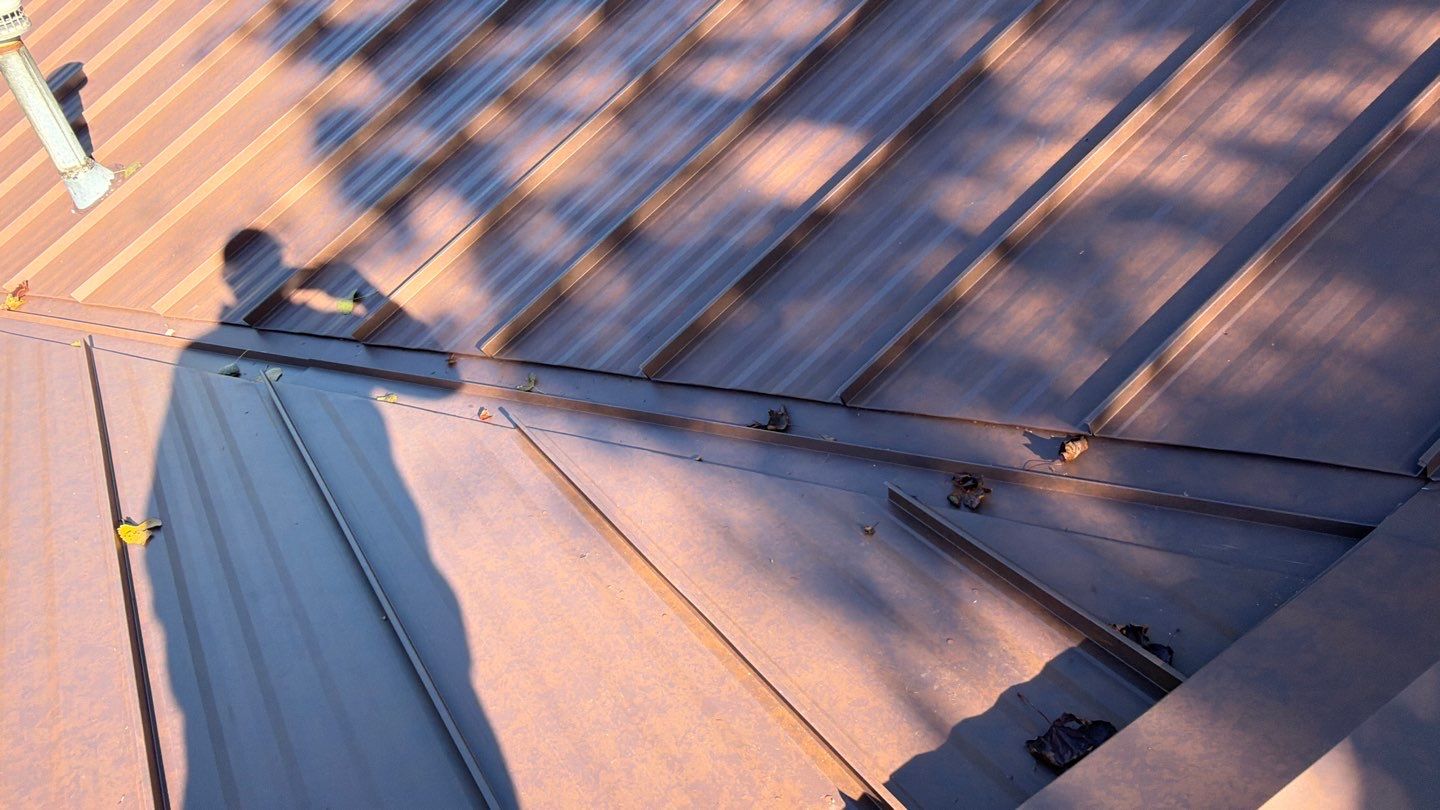 Roof Replacement using MS Standing Seam Roof Western Rust by 180 Contractors