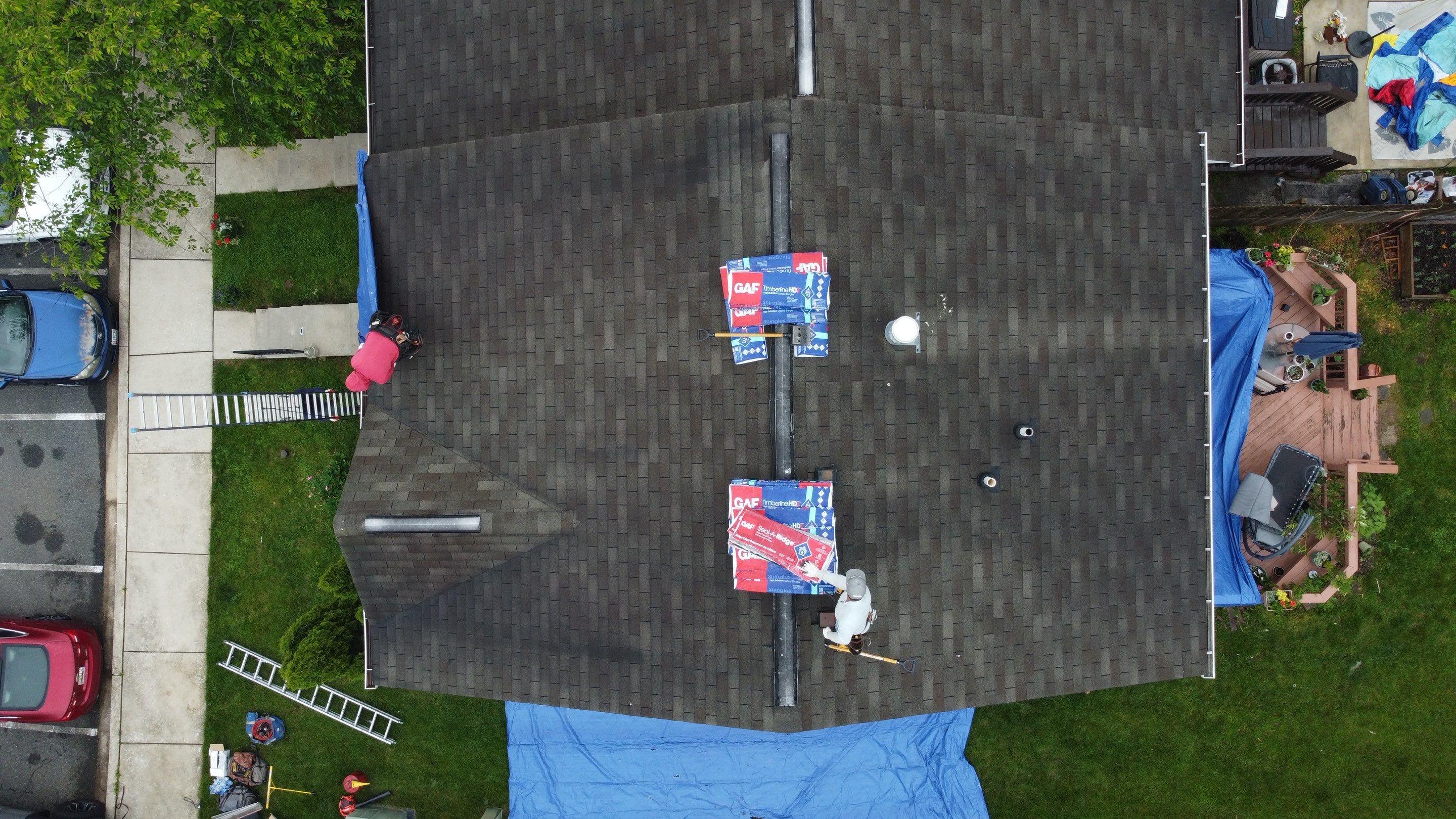 Residential Roofing Installation using GAF Timberline HDZ by Matter Roofing & Construction