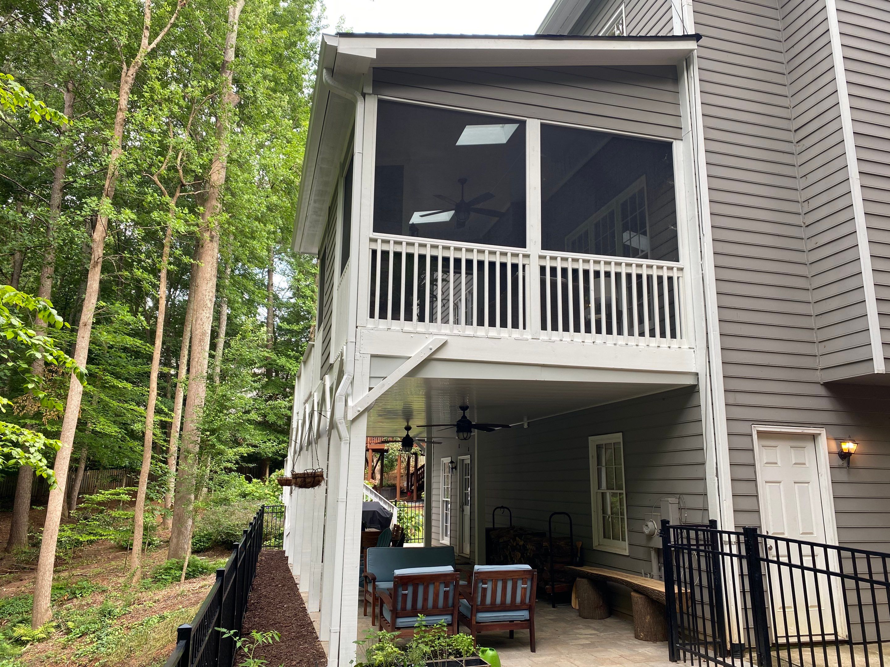 Exterior Painting and Screened Porch Refresh in Mableton, Georgia by Swift Home Renovations