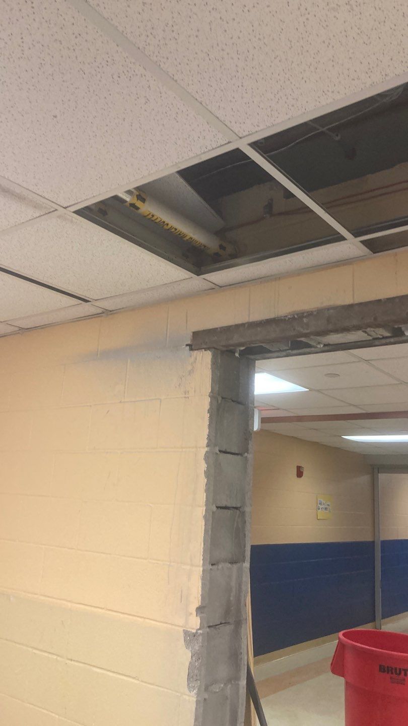 Wall Repair and Door Installation by Dodson House Moving