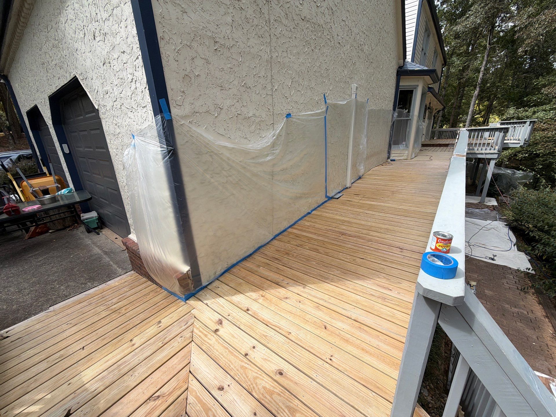 Multi-Level Deck Restoration and Staining Project in Canton, Georgia by Swift Home Renovations 